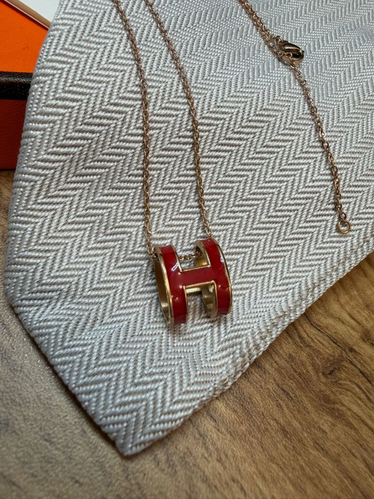 Pendentif Collier Hermès Pop H Rouge – Hermès – taille Taille unique 7