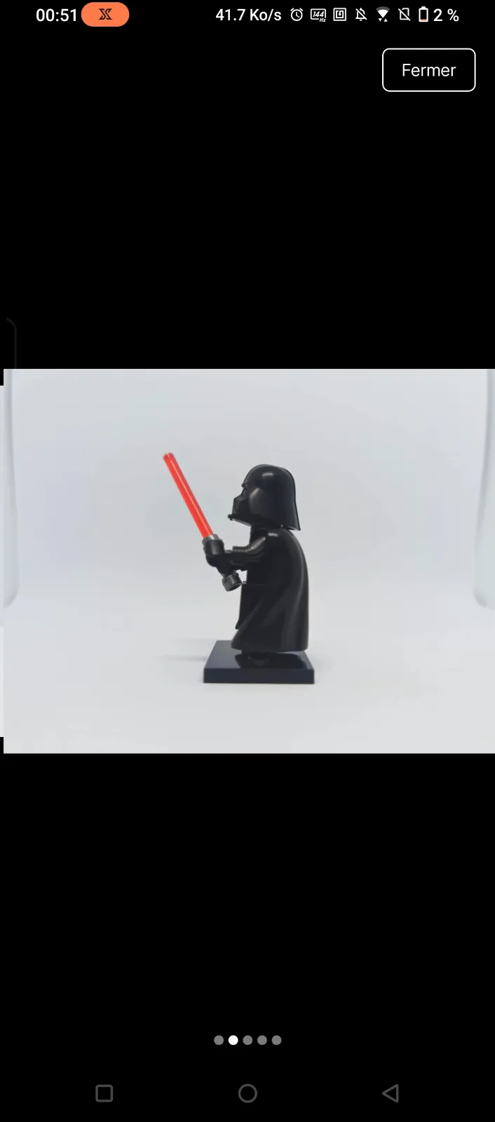 Figurine LEGO Star Wars Dark Vador 2