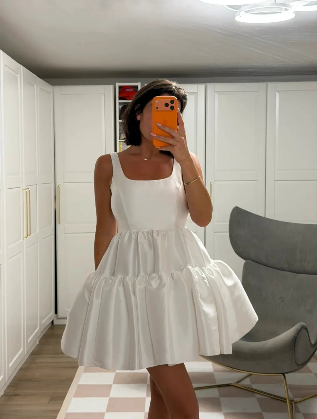 White Sleeveless Summer Dress 2