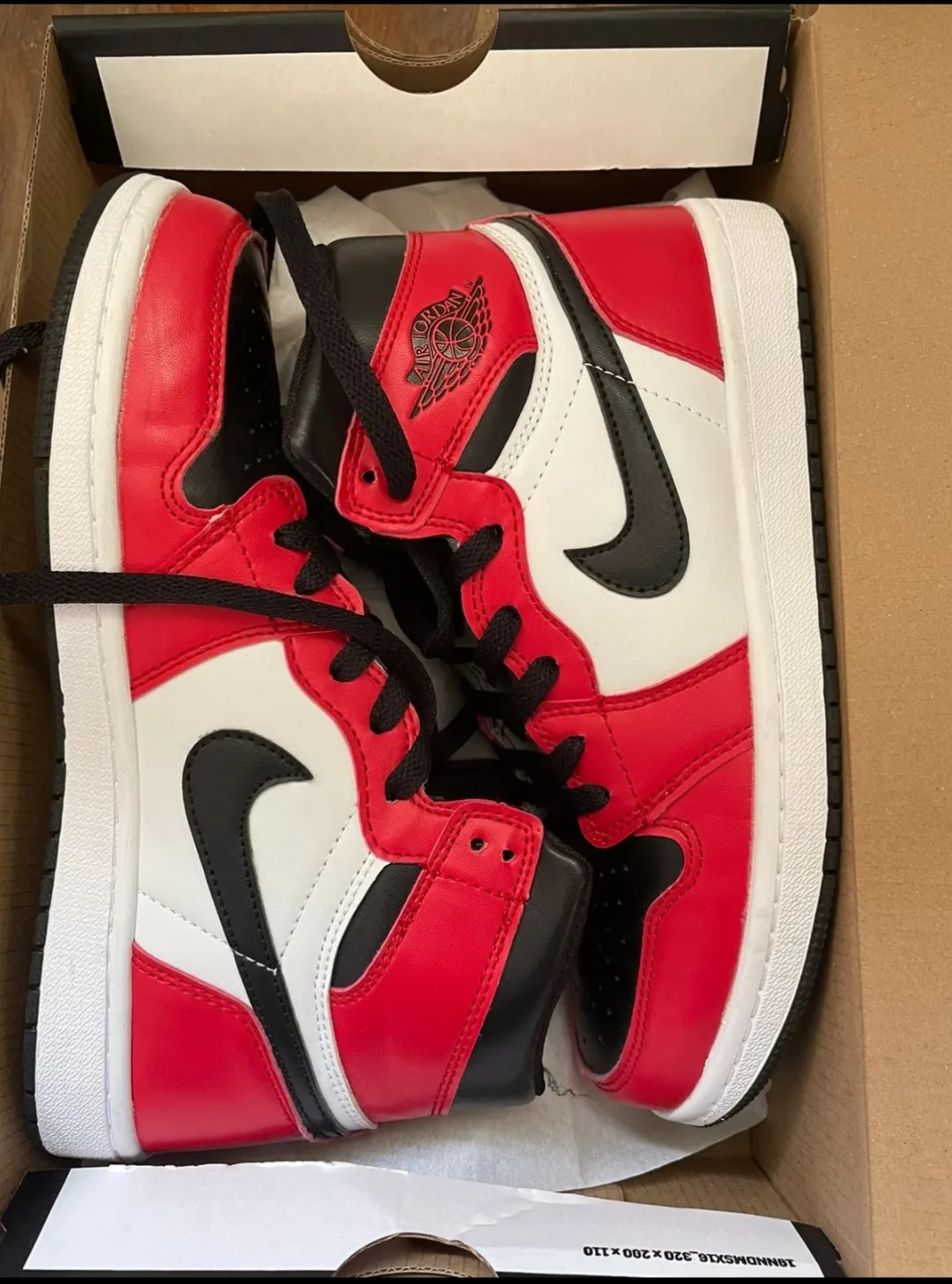 Nike Air Jordan 1 Rouge Noir Blanc 5