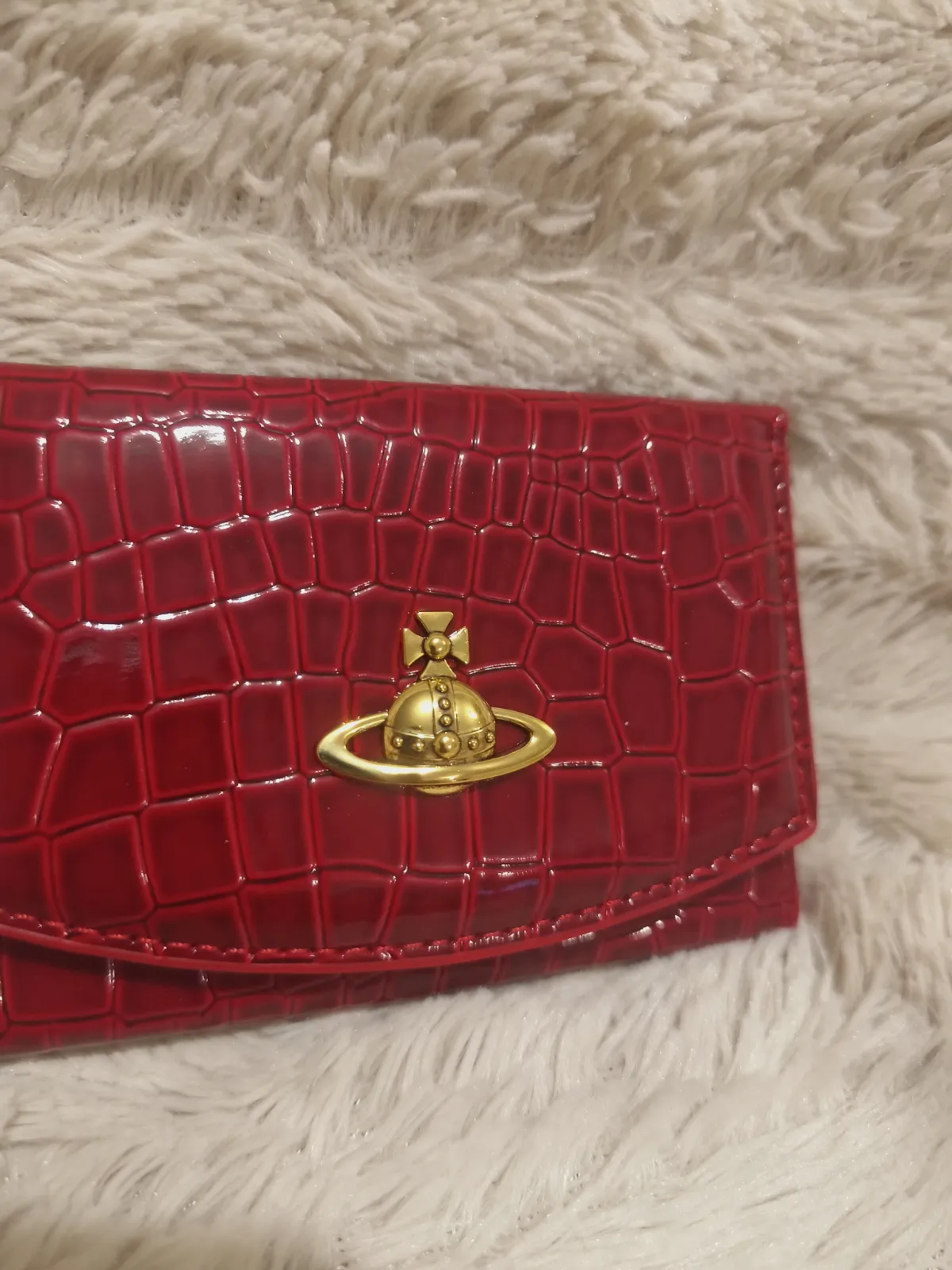Portefeuille Vivienne Westwood en cuir verni rouge – Vivienne Westwood – taille Taille unique 6