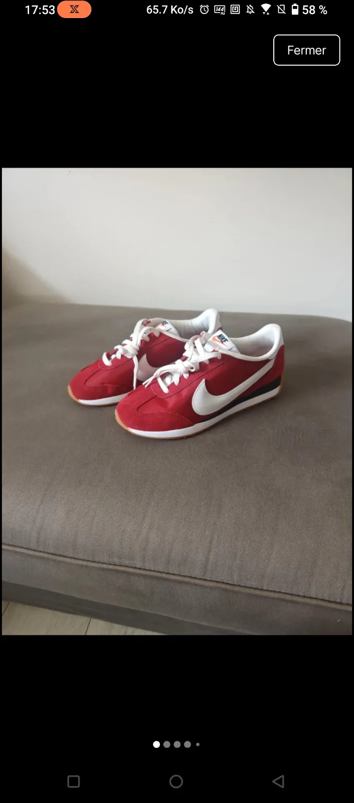 Nike pacific rouge et blanc adulte taille 40 4