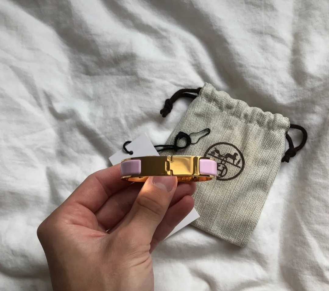 Bracelet Hermès Clic H - GM Or Rose 4