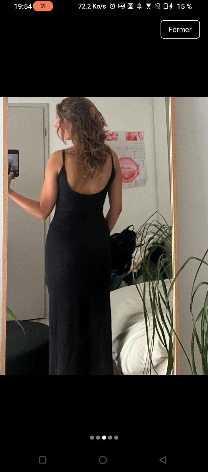 Miroir sur pied cadre bois clair 2