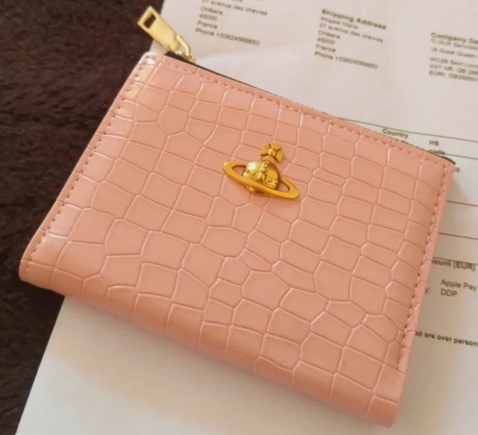Portefeuille Vivienne Westwood rose effet crocodile – Vivienne Westwood – taille Taille unique 3