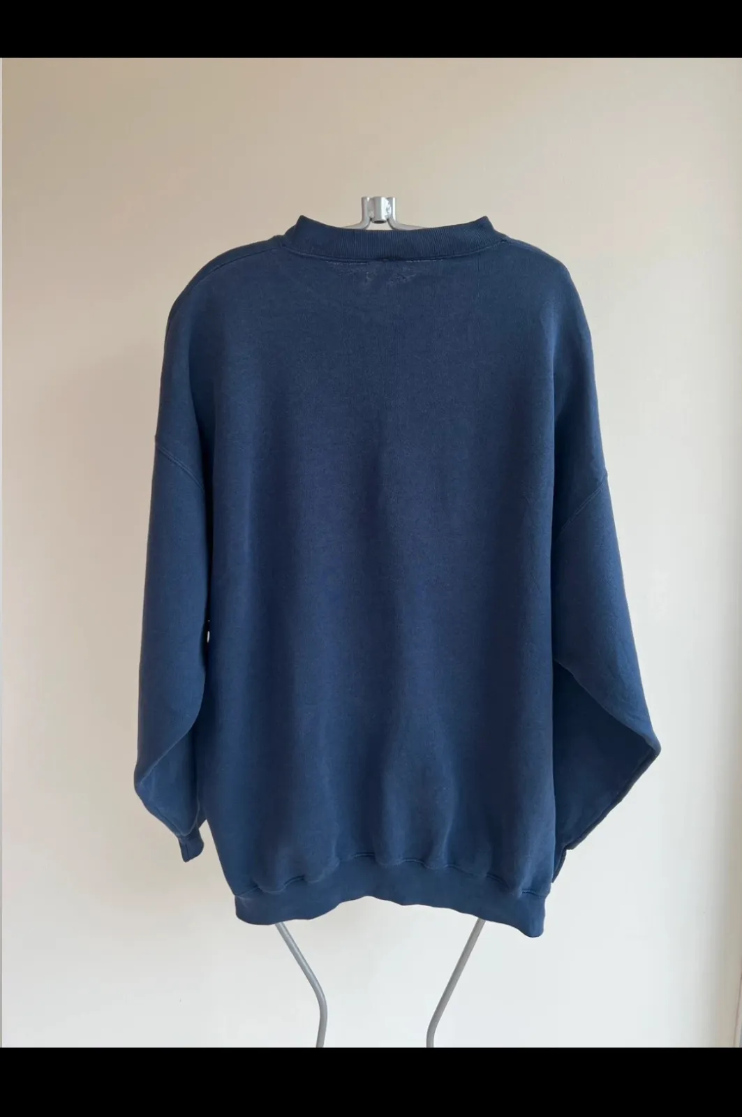 Sweatshirt Notre Dame bleu marine vintage 2