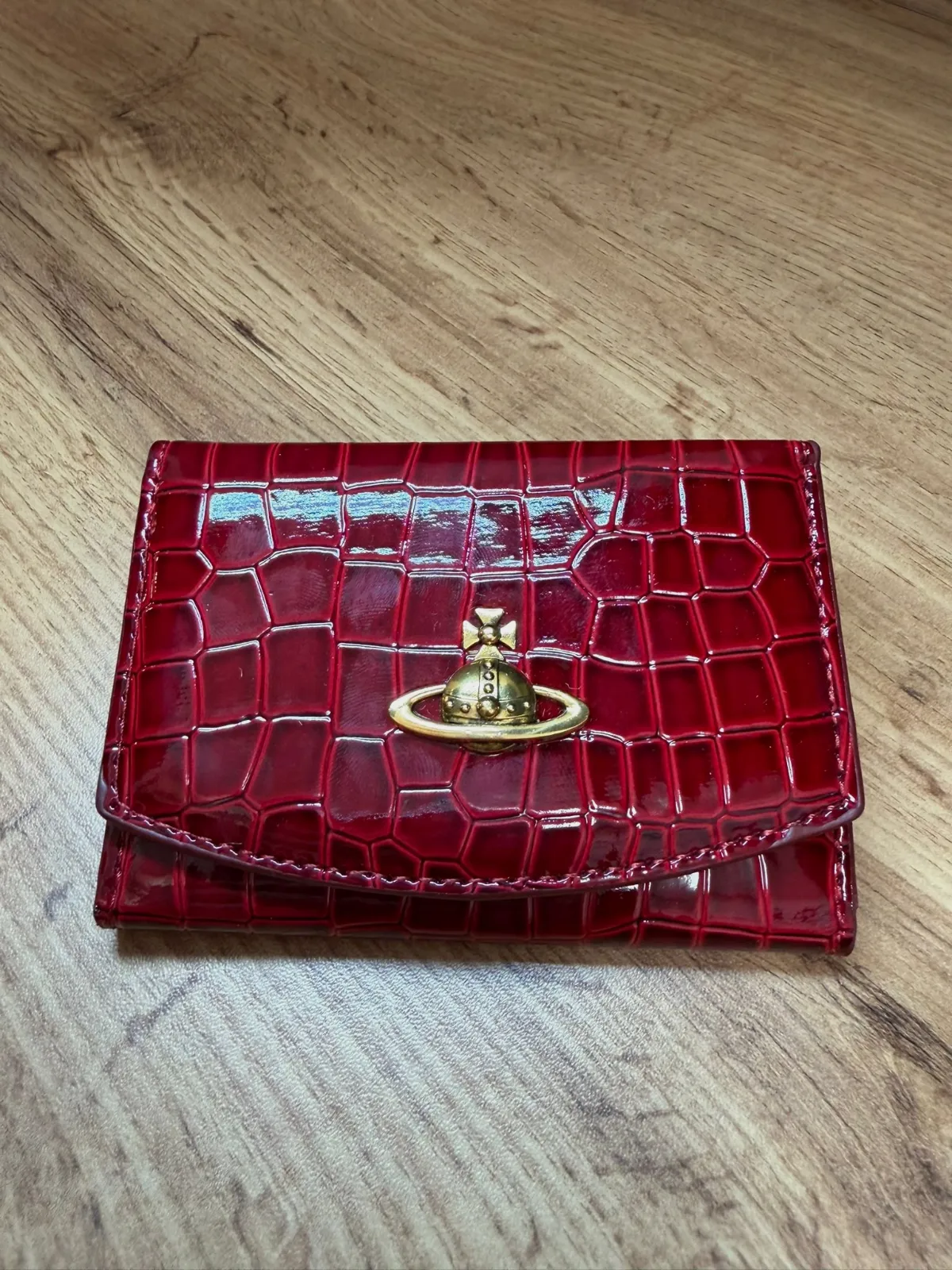 Portefeuille Vivienne Westwood en cuir verni rouge – Vivienne Westwood – taille Taille unique 8