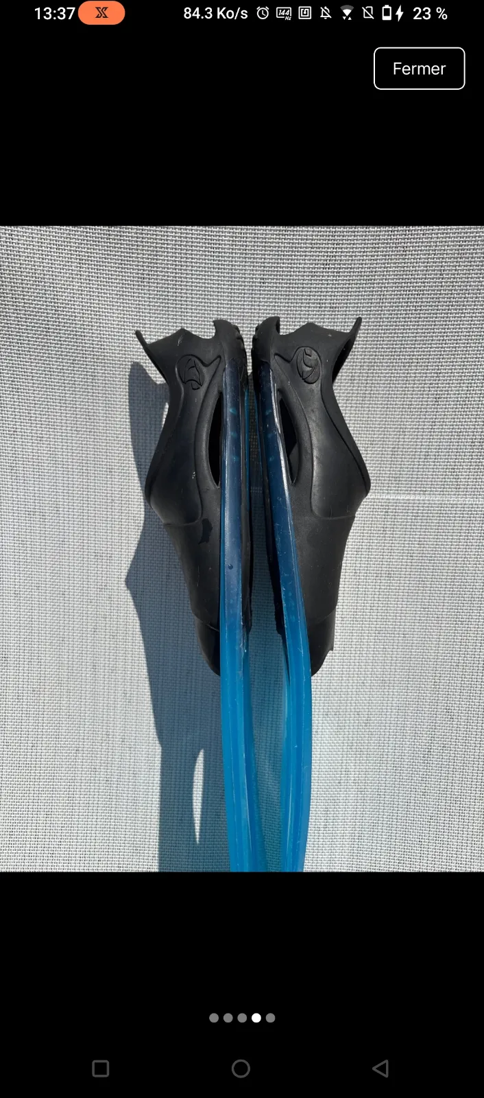 Palmes de plongée bleu et noir 3