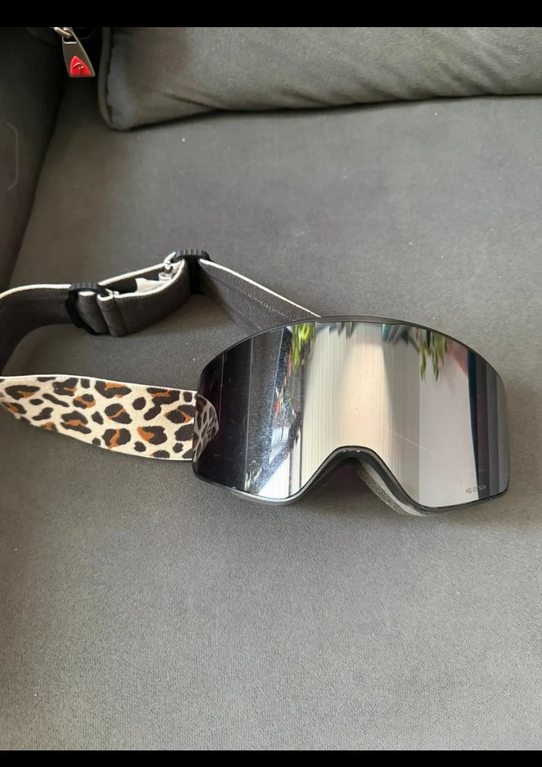 Masque ski snowboard léopard miroir