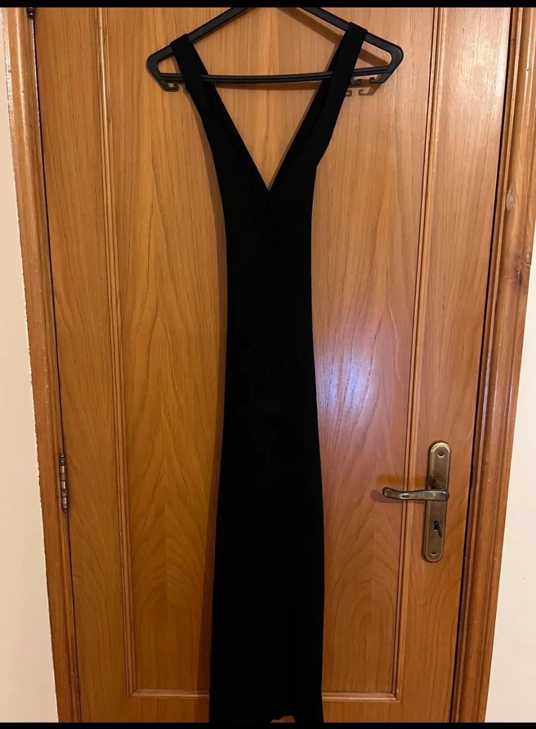 Robe longue noire élégante Zara 5