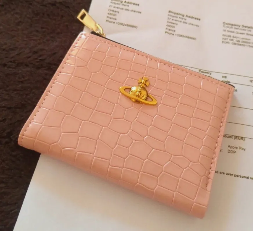 Portefeuille Vivienne Westwood rose effet crocodile – Vivienne Westwood – taille Taille unique 2