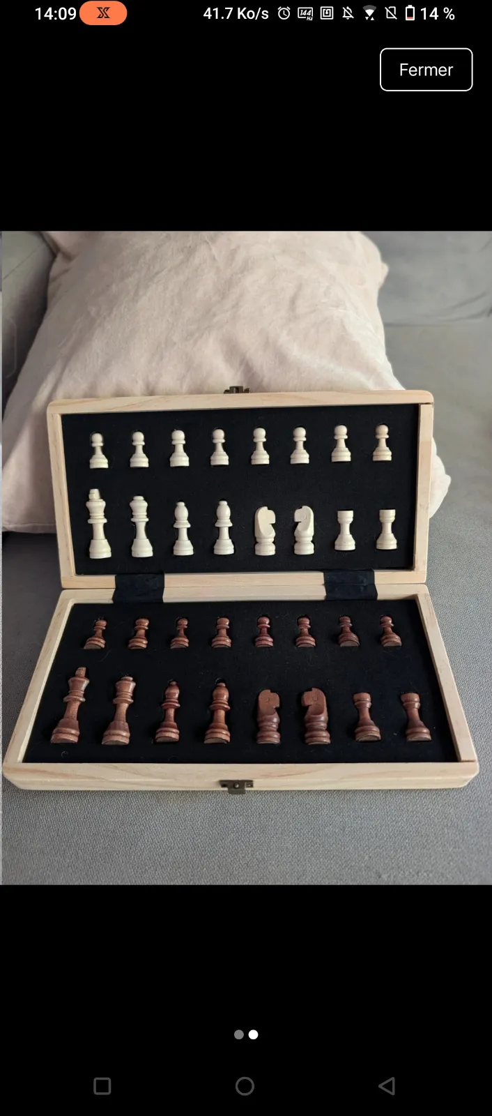 Omega Psi Phi Jeu d'échecs bois 2
