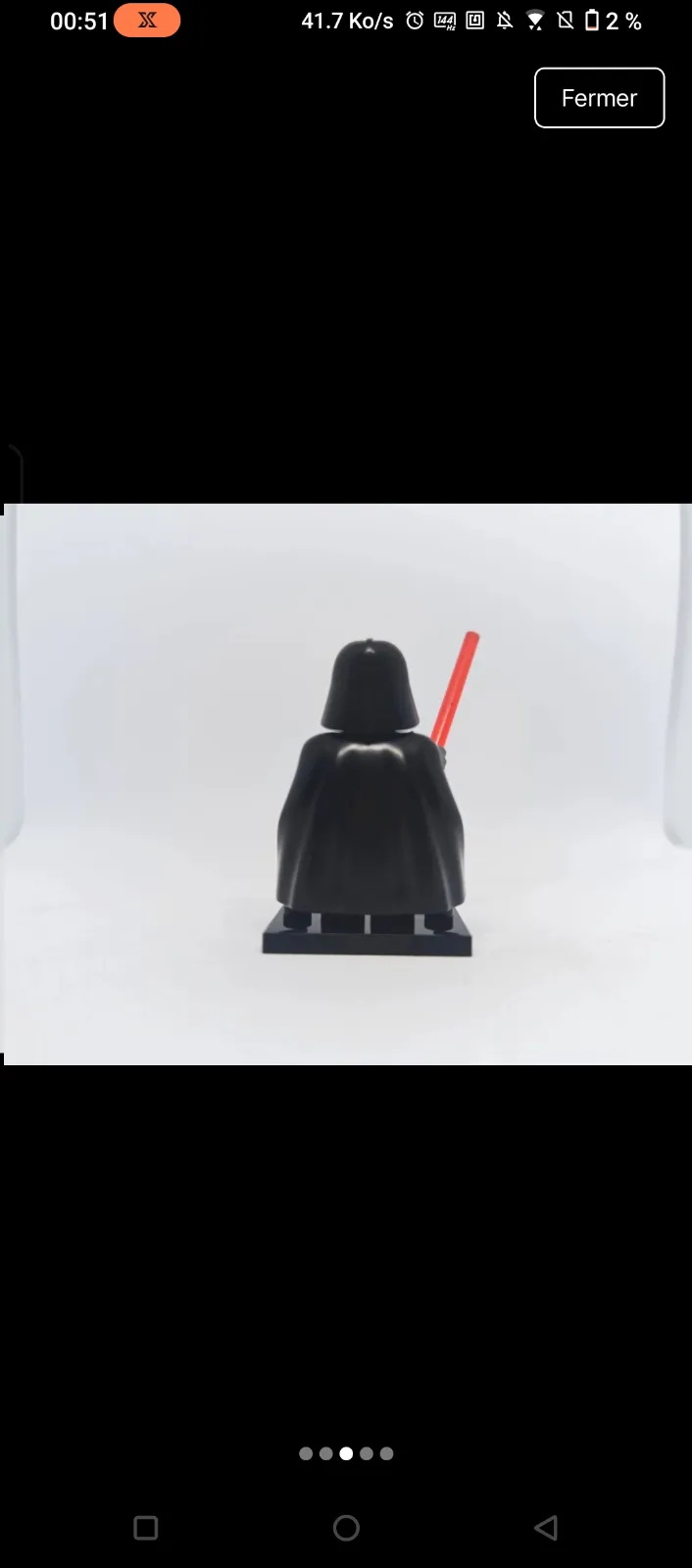 Figurine LEGO Star Wars Dark Vador 3