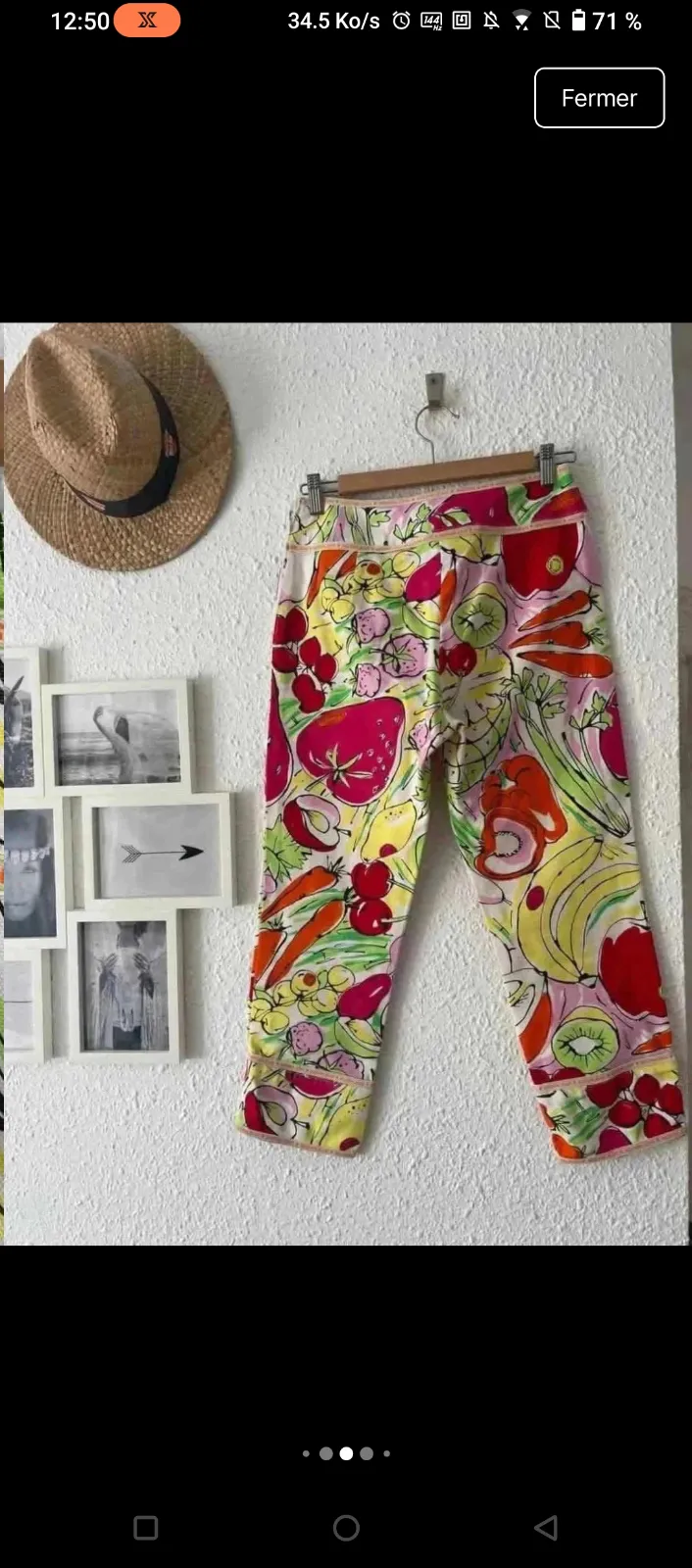 Moschino Pantalon Fruits Coloré Imprimé 6