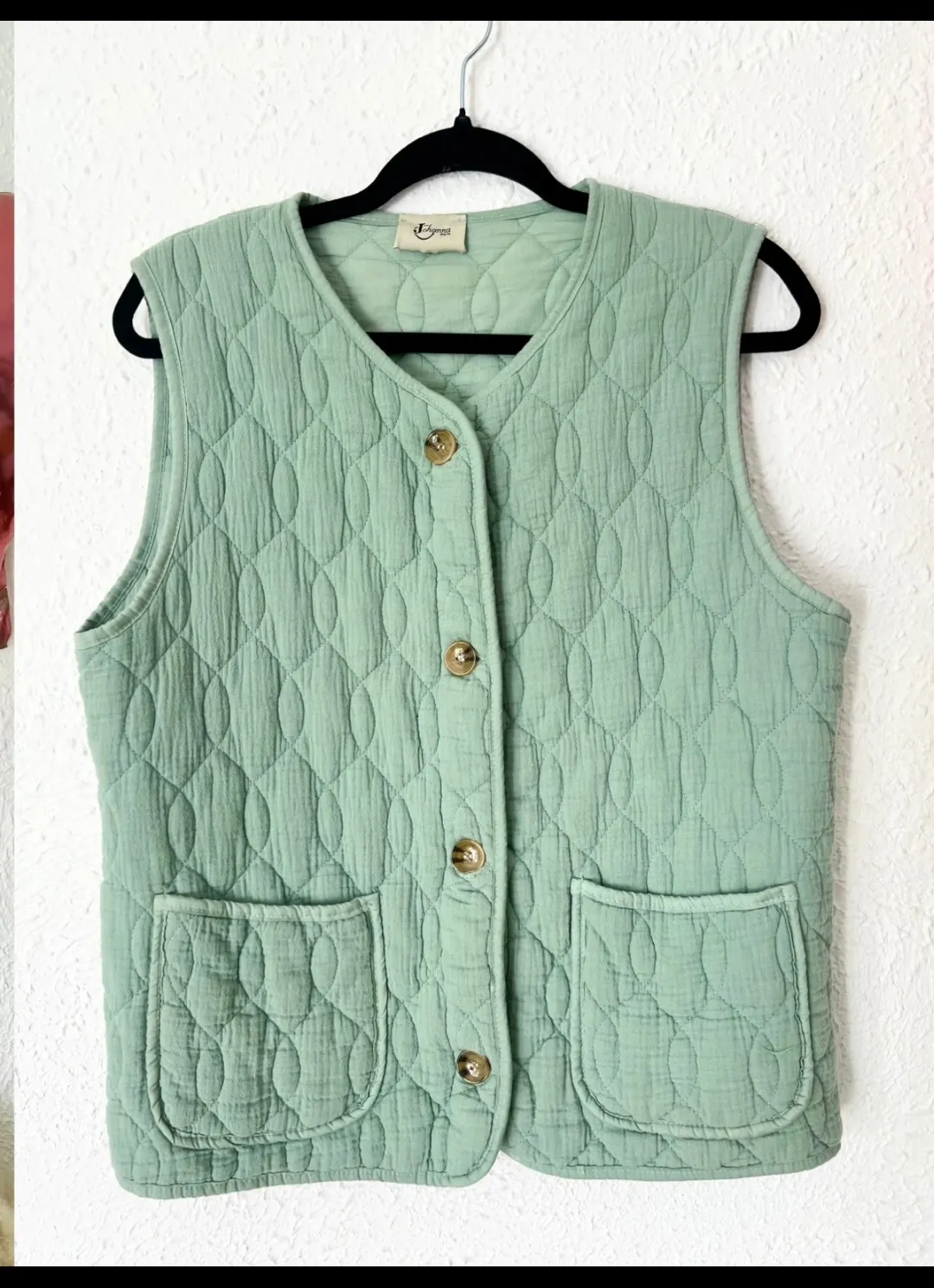 Gilet matelassé vert d'eau sans manches 3