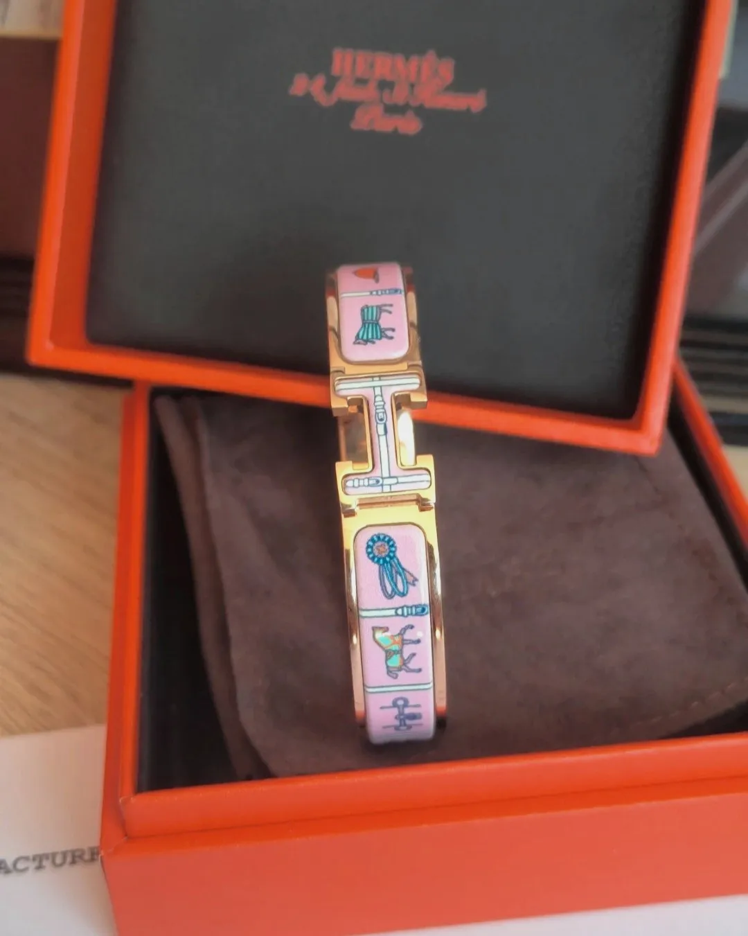 Bracelet Hermès Clic H GM Grand Apparat Rose – Hermès – taille Taille unique 2