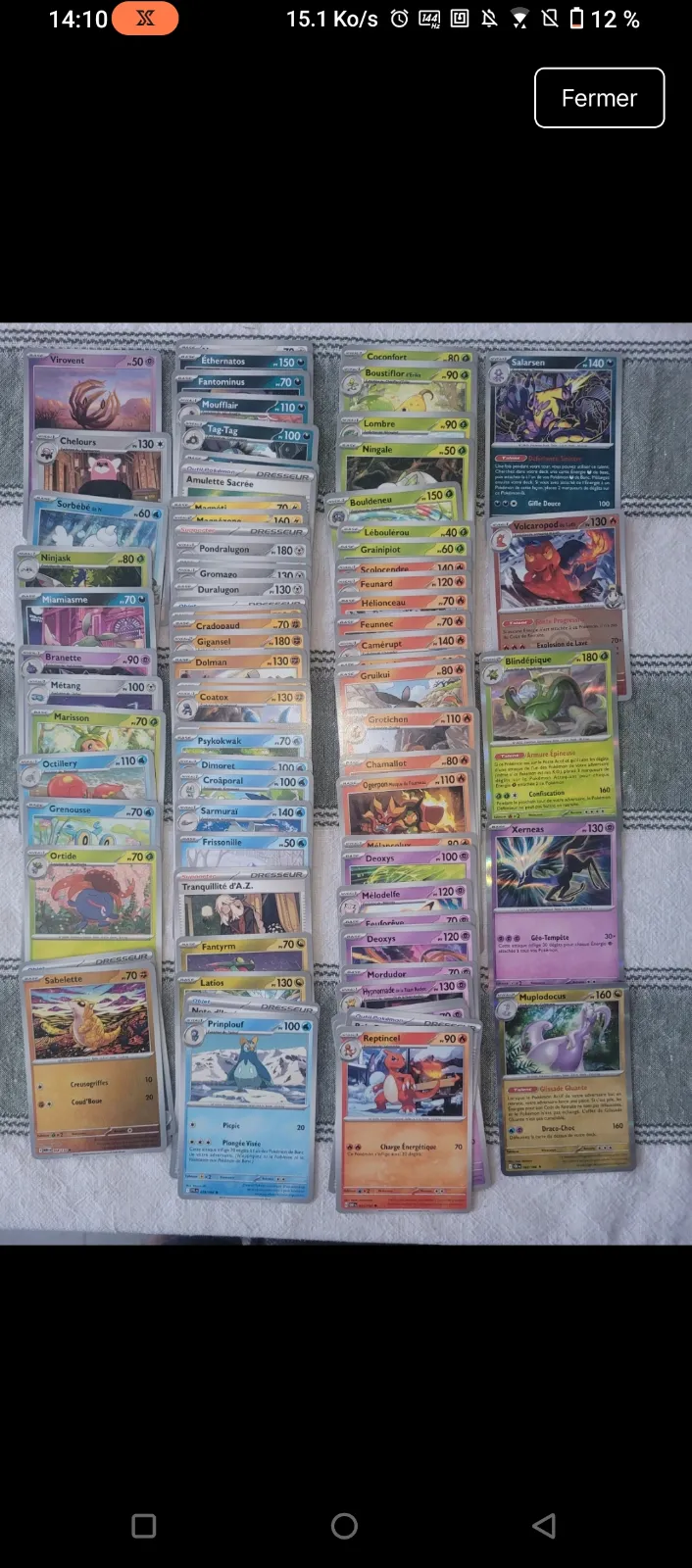 Lot de cartes Pokémon collection 2