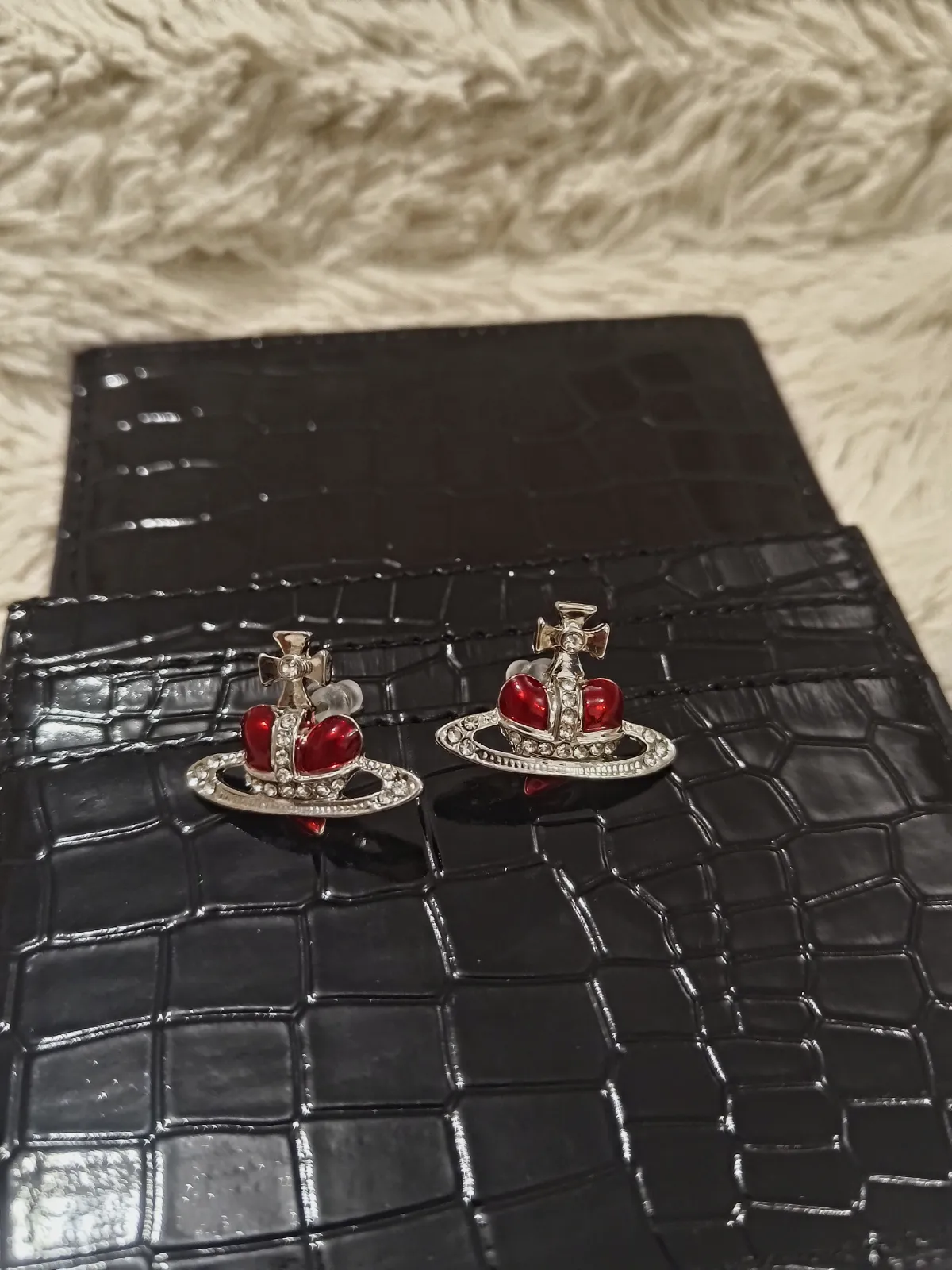 Boucles d'oreilles Vivienne Westwood Orbe cœur rouge – Vivienne Westwood – taille Taille unique 7