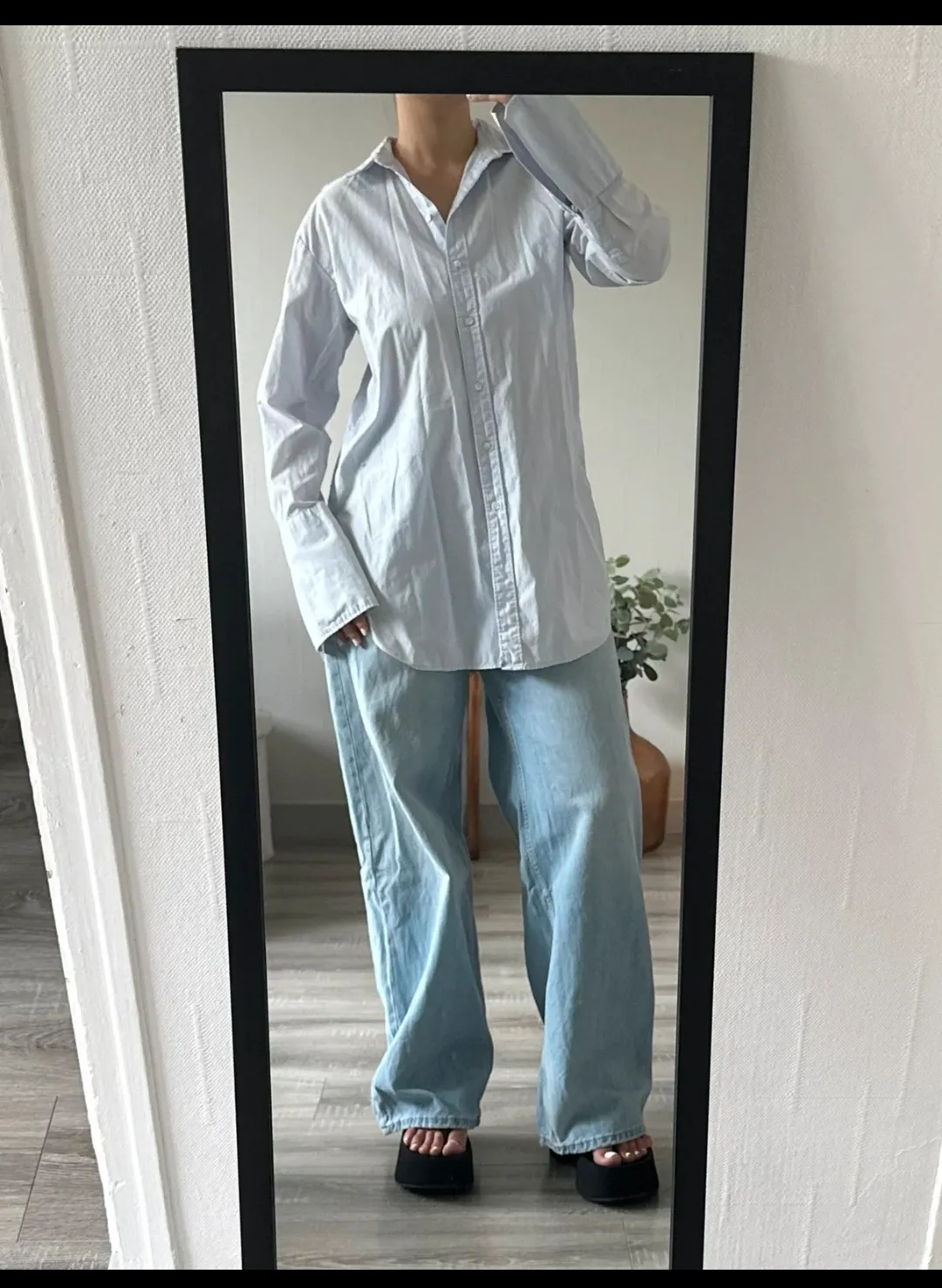 Chemise blanche oversize coton