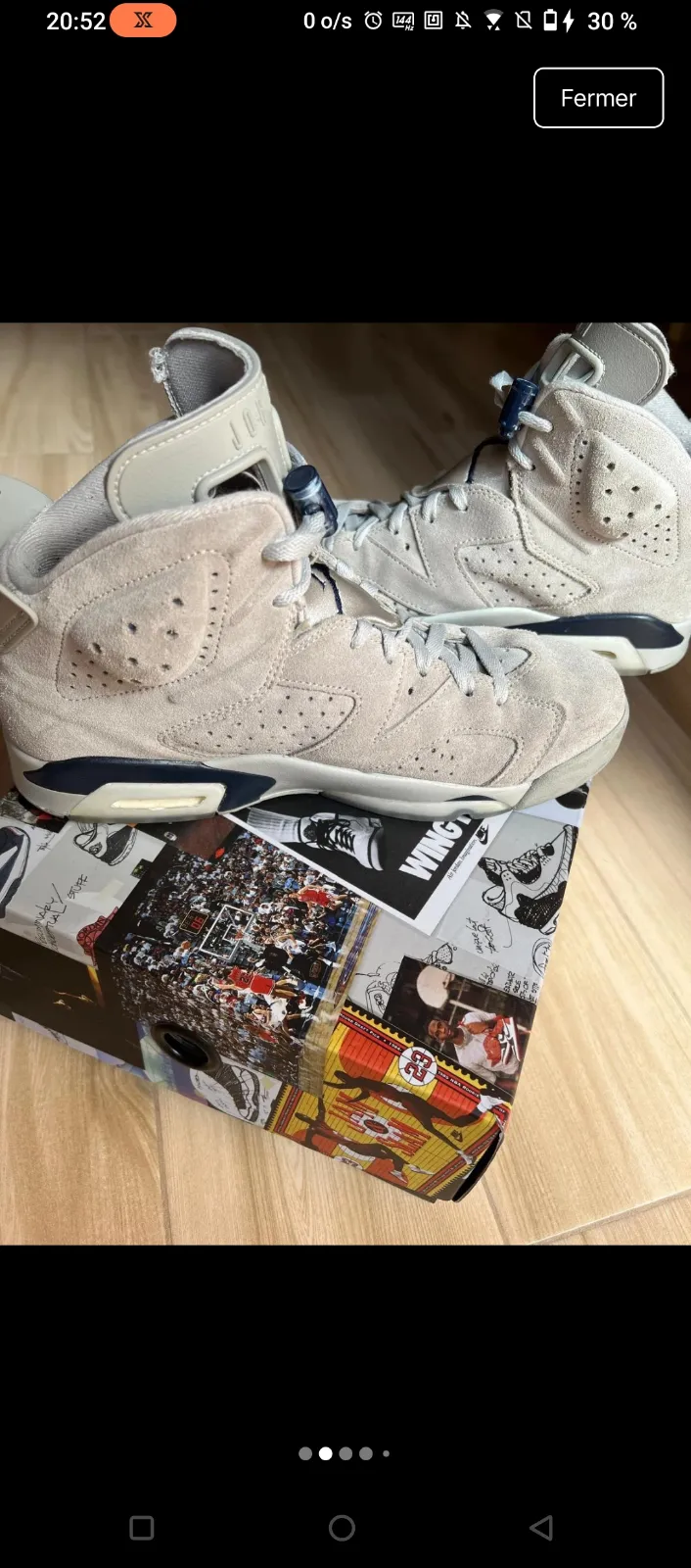 Air Jordan 6 Retro blanche bleu ciel 2