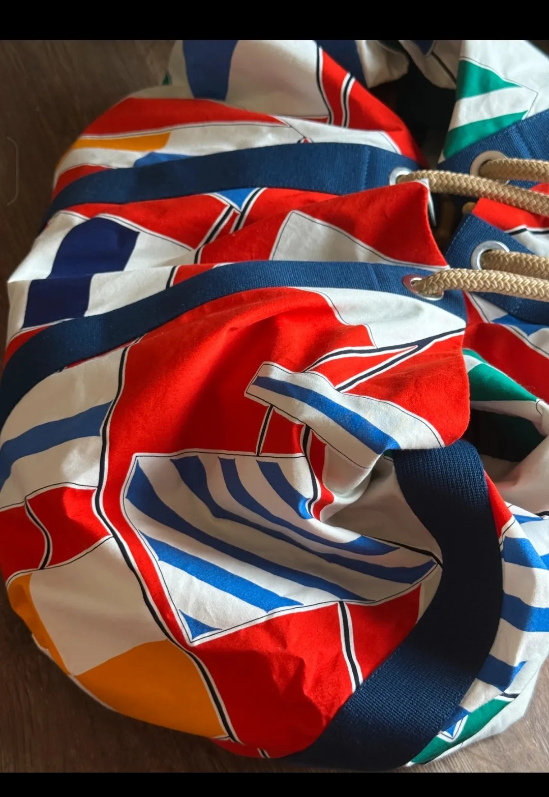 Sac à main Hermès coloré motif géométrique 5