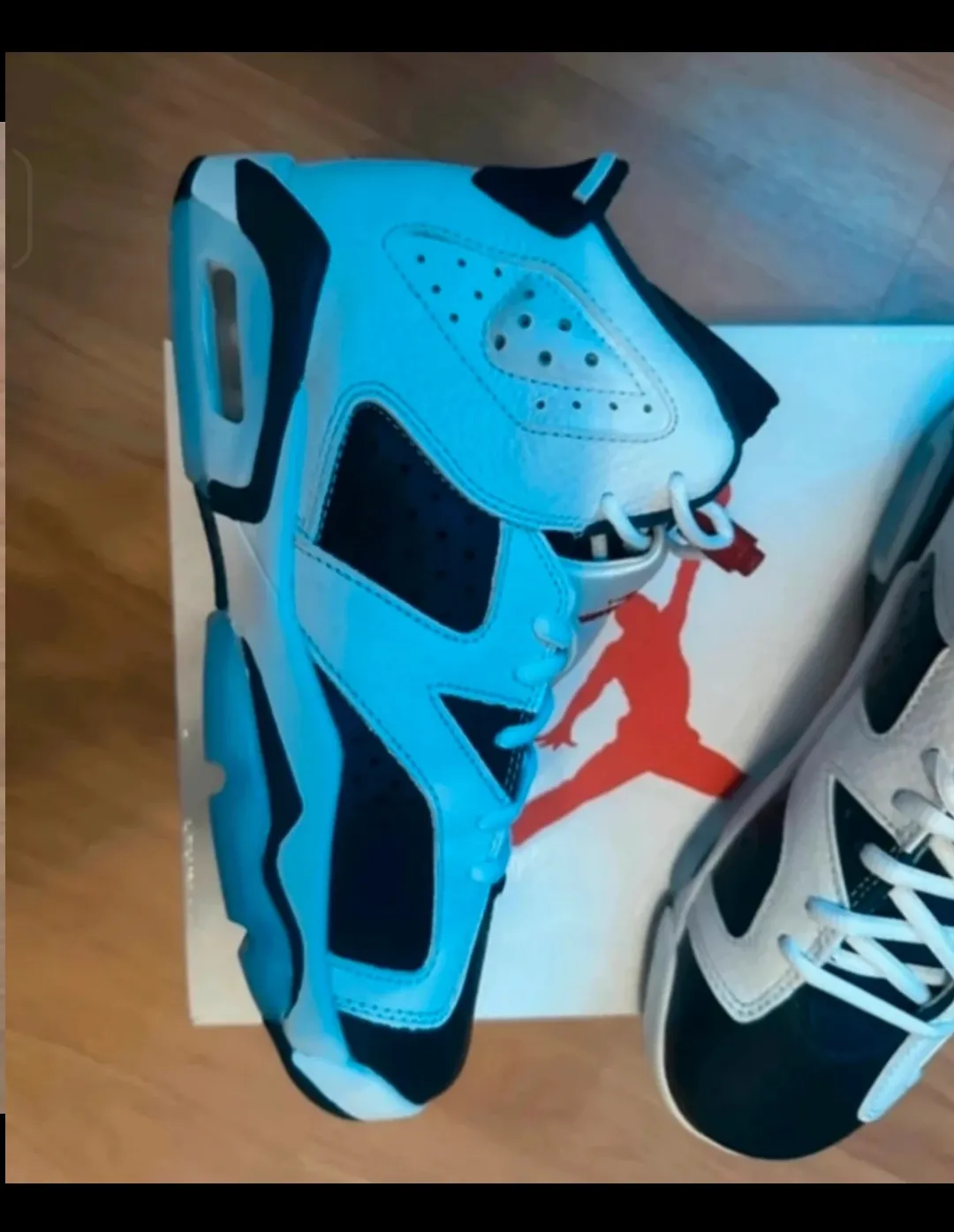 Air Jordan 6 Retro bleu blanc noir 3