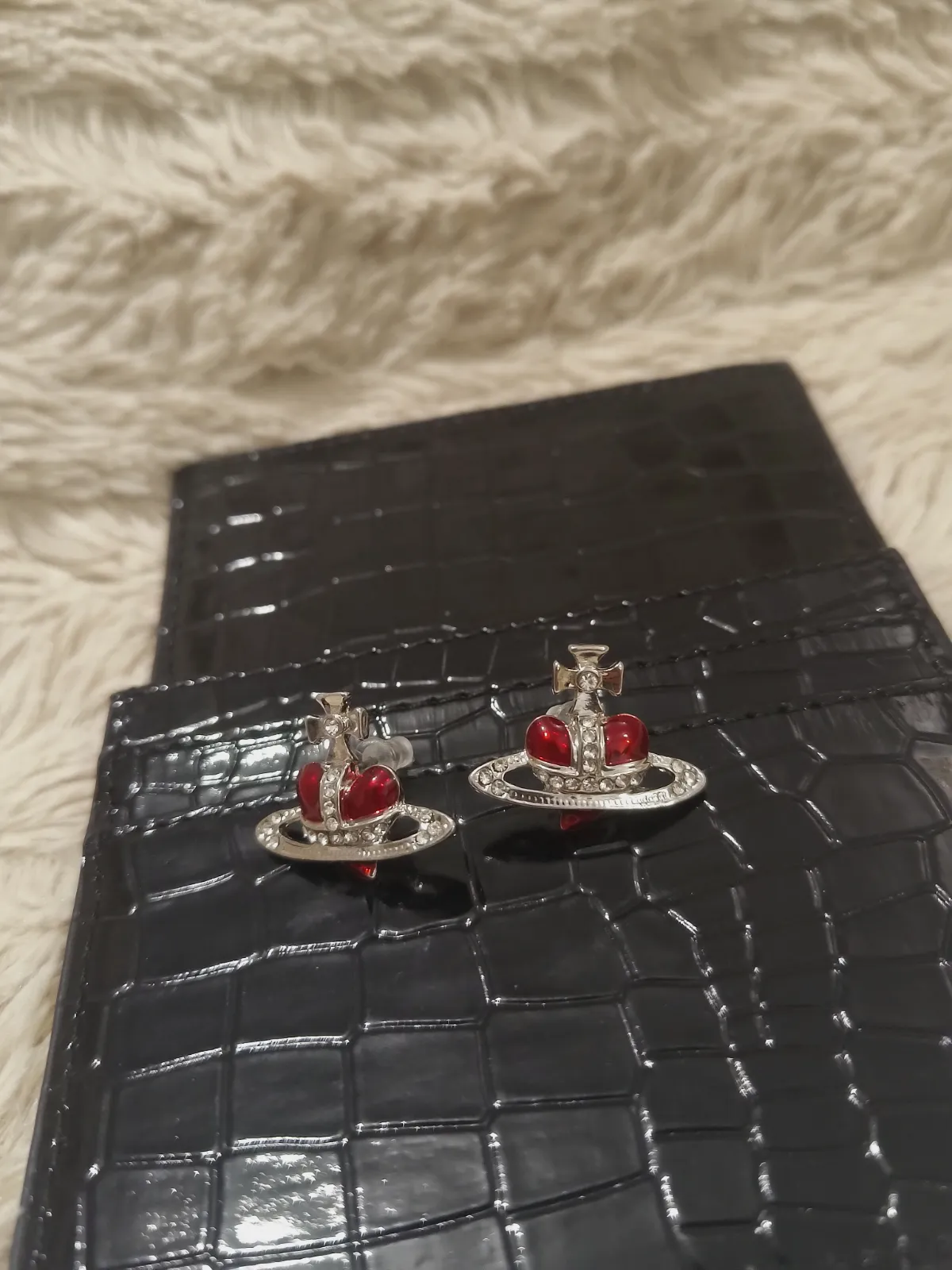 Boucles d'oreilles Vivienne Westwood Orbe cœur rouge – Vivienne Westwood – taille Taille unique 2