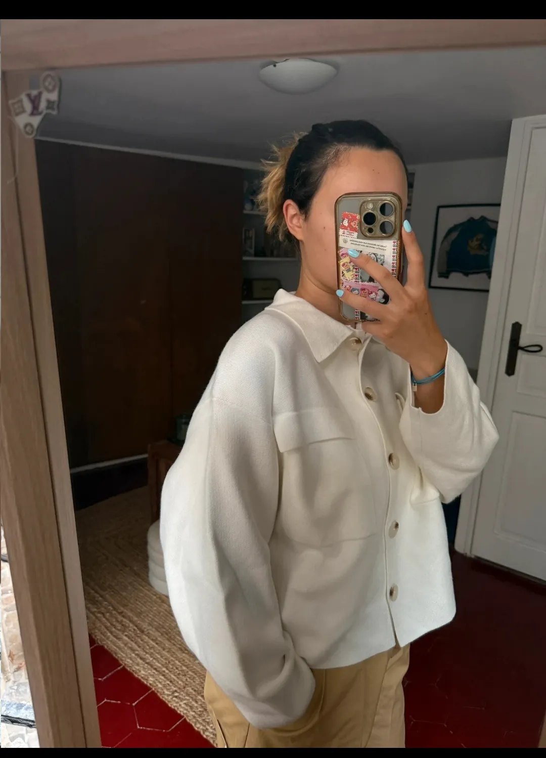 White Cotton Shirt Jacket 2