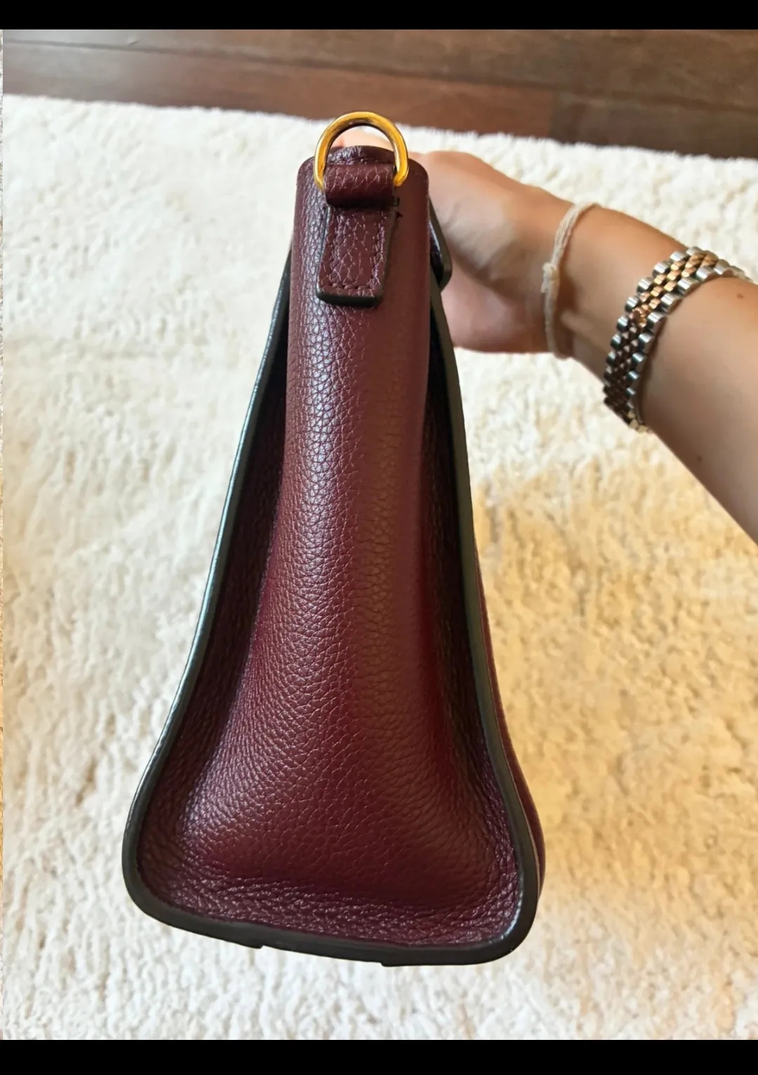 Céline Luggage Tote Bordeaux Cuir 7