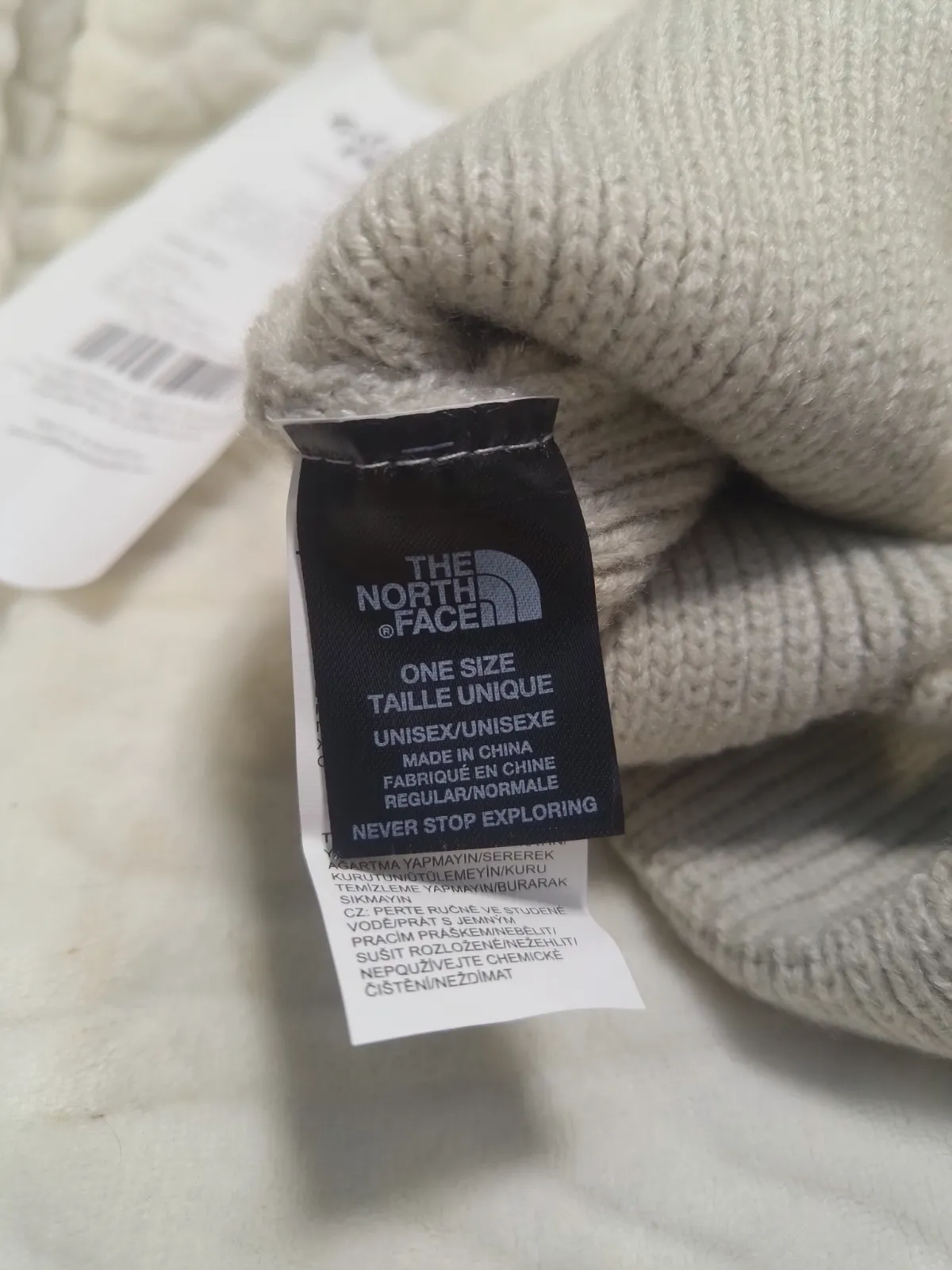 Bonnet The North Face beige en coton bio – The North Face – taille Taille unique 5