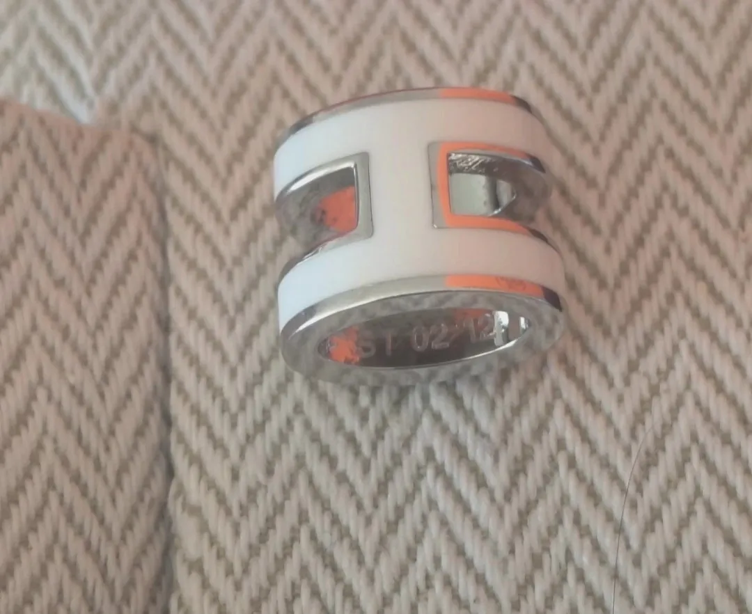 Boucles d'oreilles Hermès Pop H blanc et argent – Hermès – taille Taille unique 5