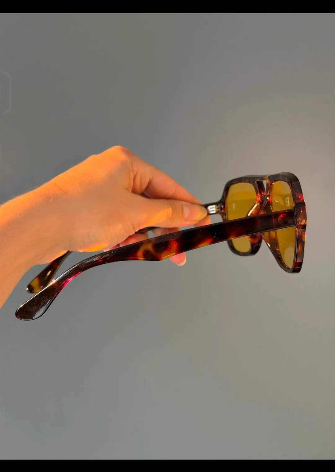Lunettes de soleil monture écaille vintage 3