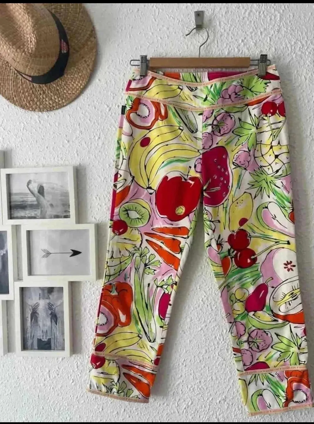 Moschino Pantalon Fruits Coloré Imprimé