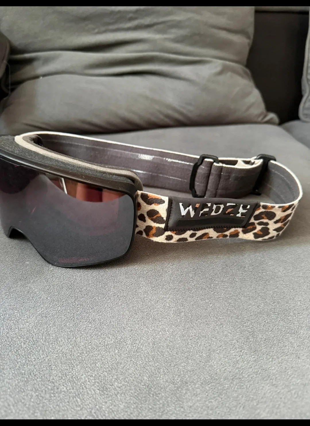 Masque ski snowboard léopard miroir 3