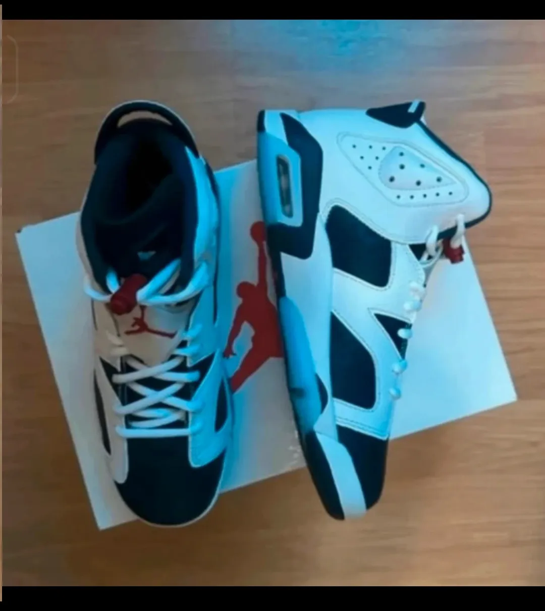 Air Jordan 6 Retro bleu blanc noir 2