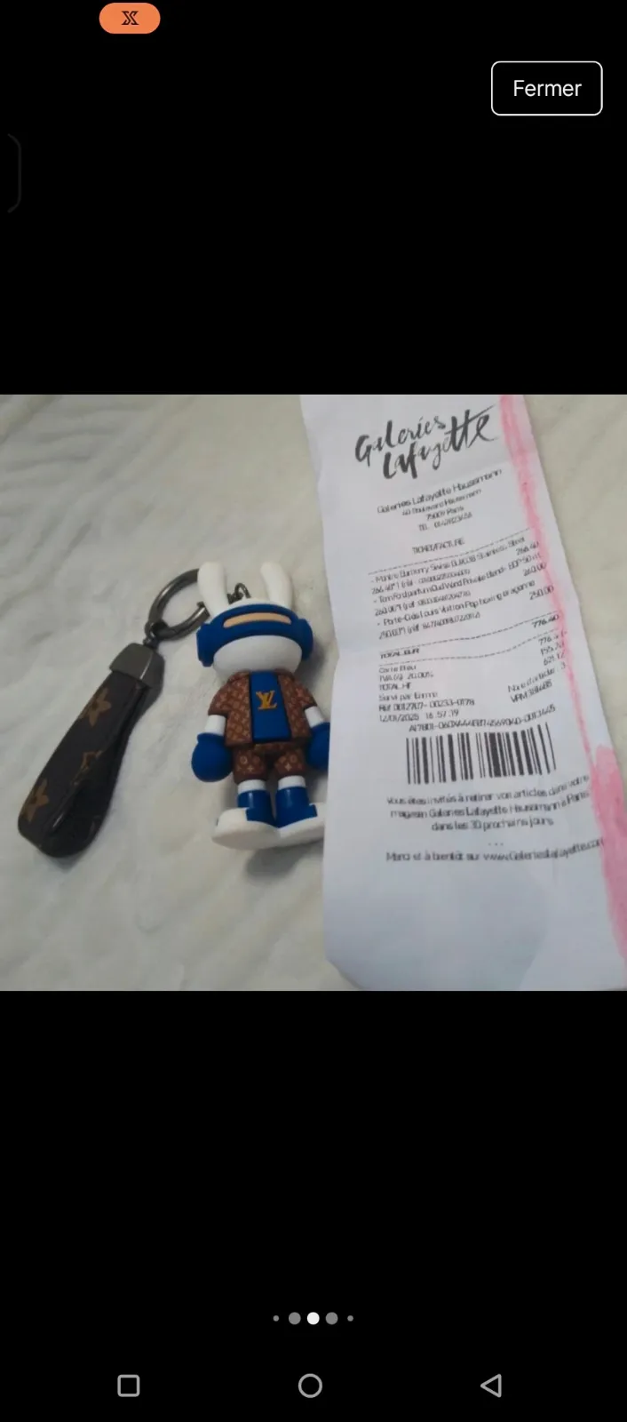 Porte-clés figurine lapin Louis Vuitton – Louis Vuitton – taille Taille unique 6