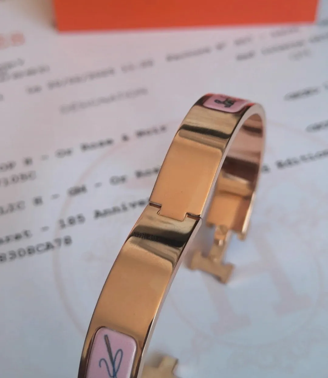 Bracelet Hermès Clic H GM Grand Apparat Rose – Hermès – taille Taille unique 7