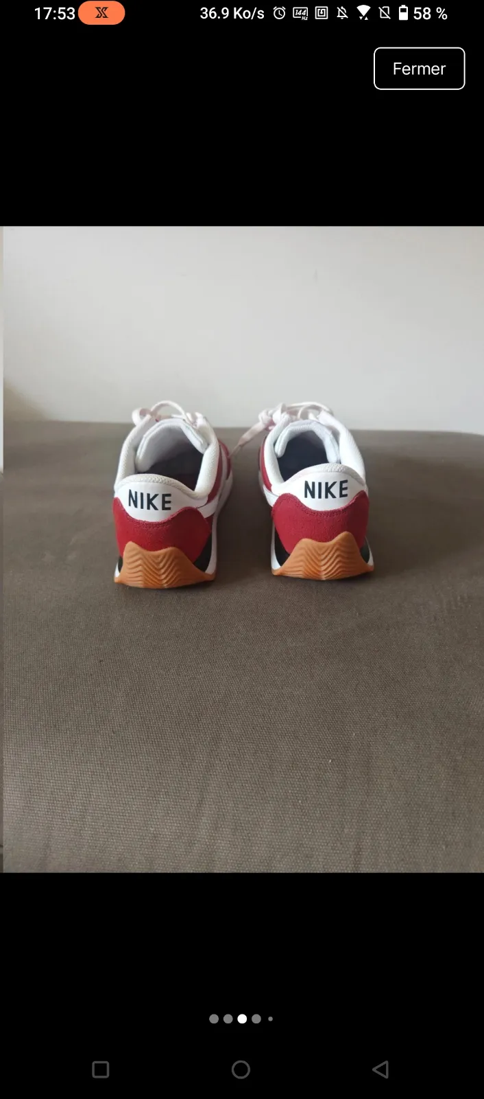 Nike pacific rouge et blanc adulte taille 40 3