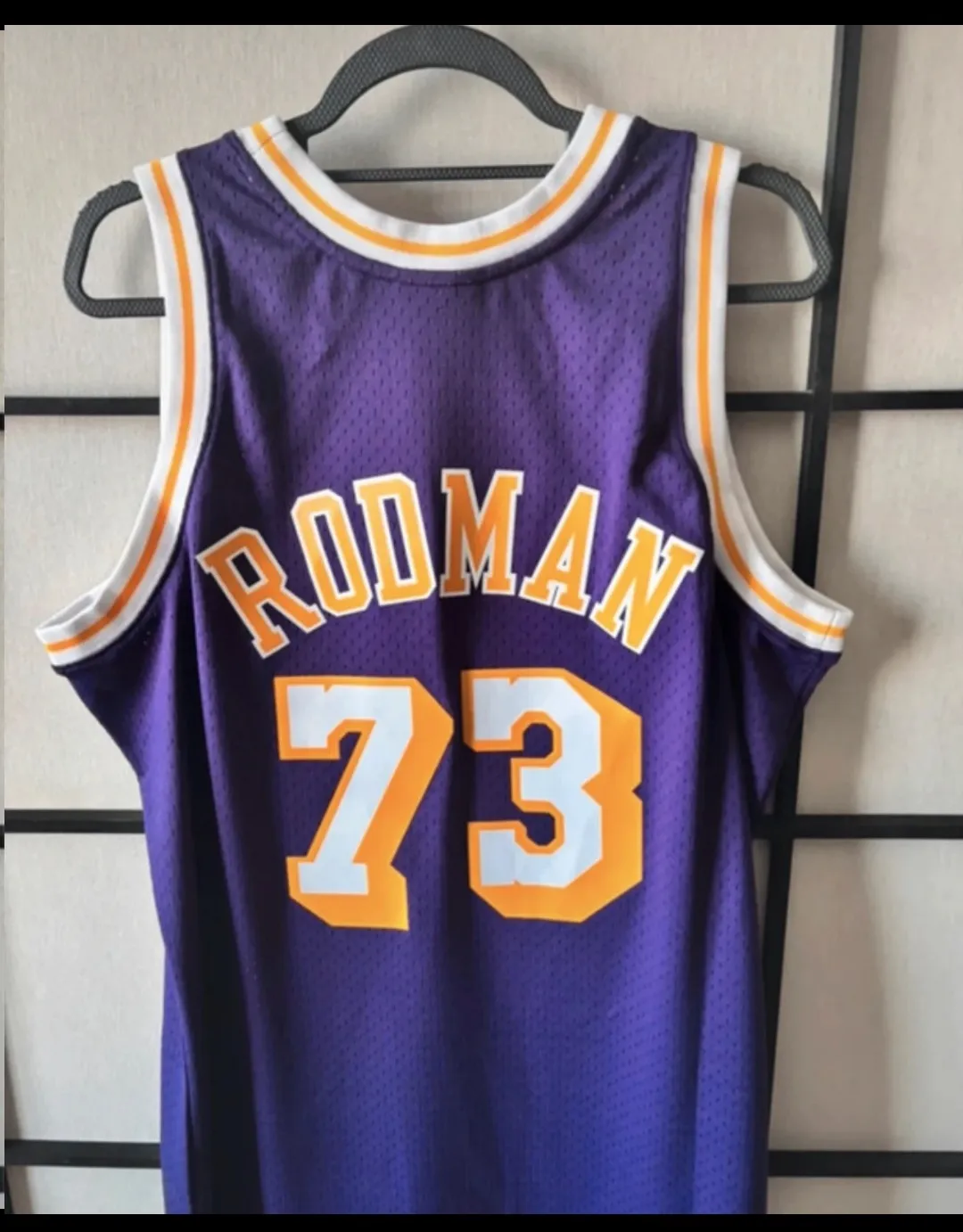 Maillot Lakers 73 vintage NBA en L  3