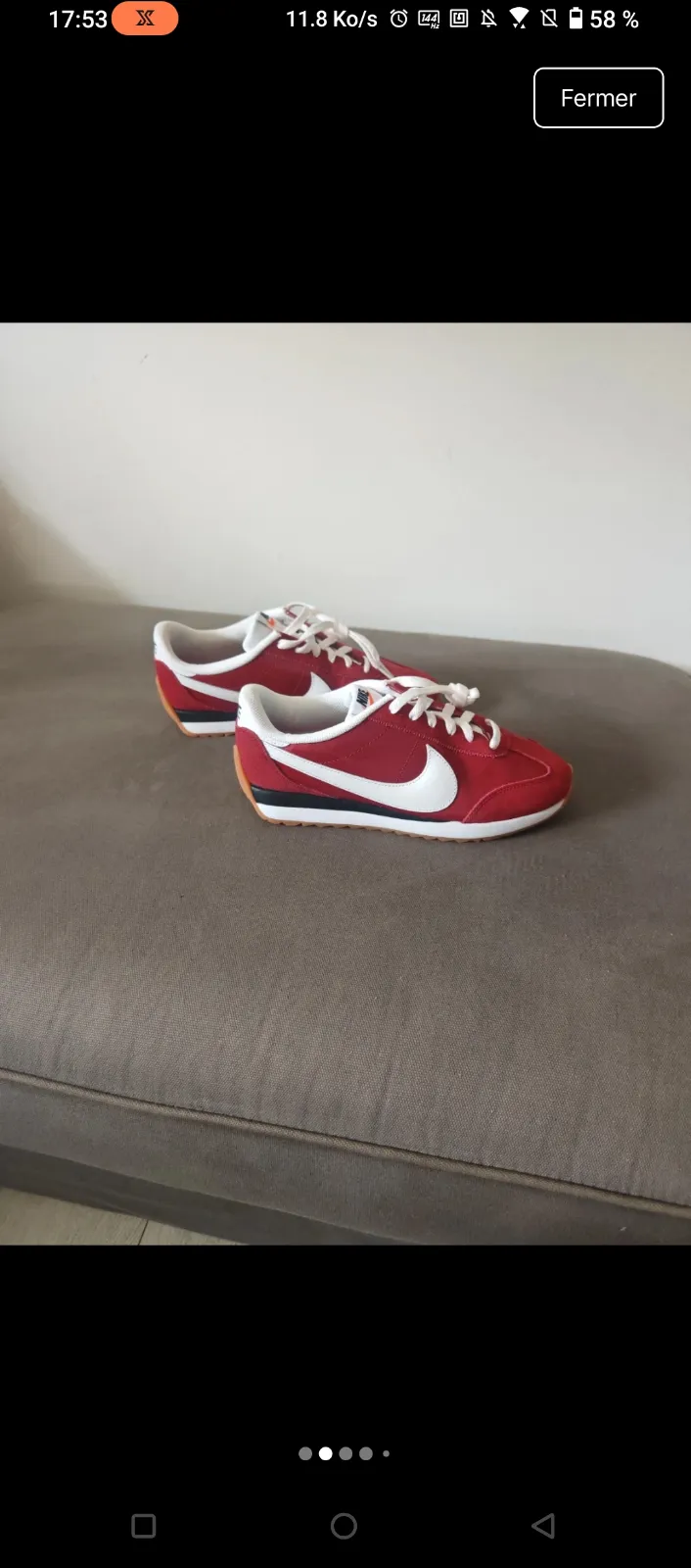 Nike pacific rouge et blanc adulte taille 40 2