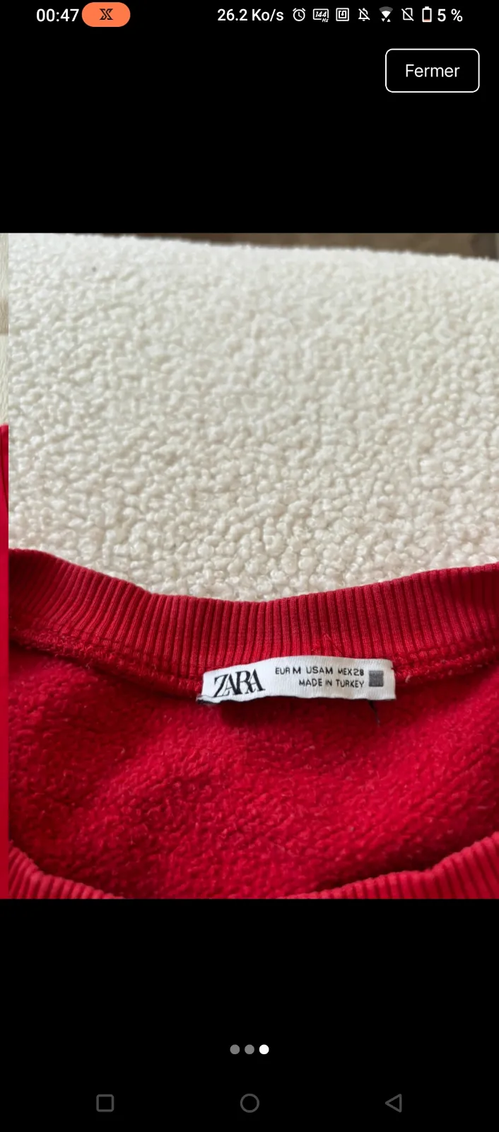 Sweatshirt rouge Red America Los Amores 3