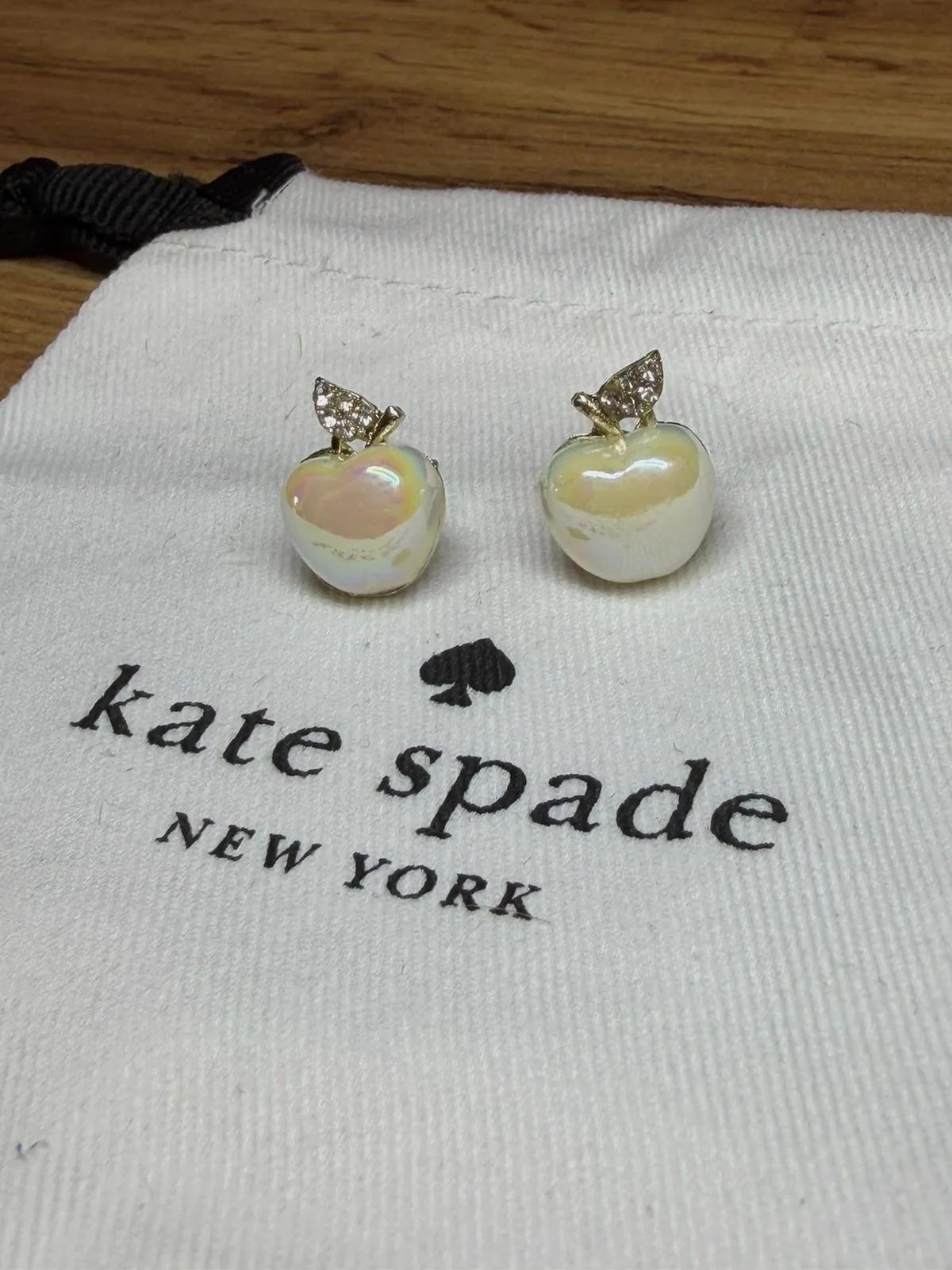 Boucles d'oreilles Kate Spade pomme nacrée – kate spade – taille Taille unique 3