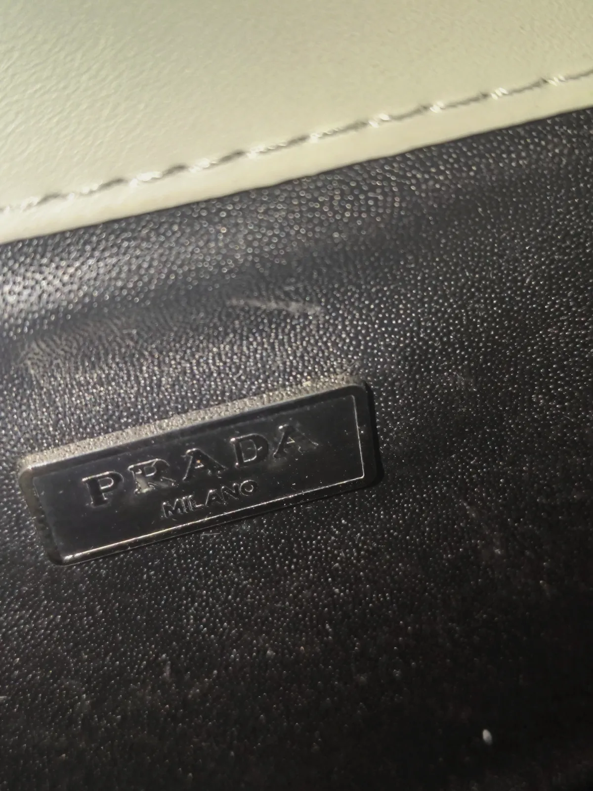 Sac bandoulière Prada blanc à chaîne – Prada – taille Taille unique 4