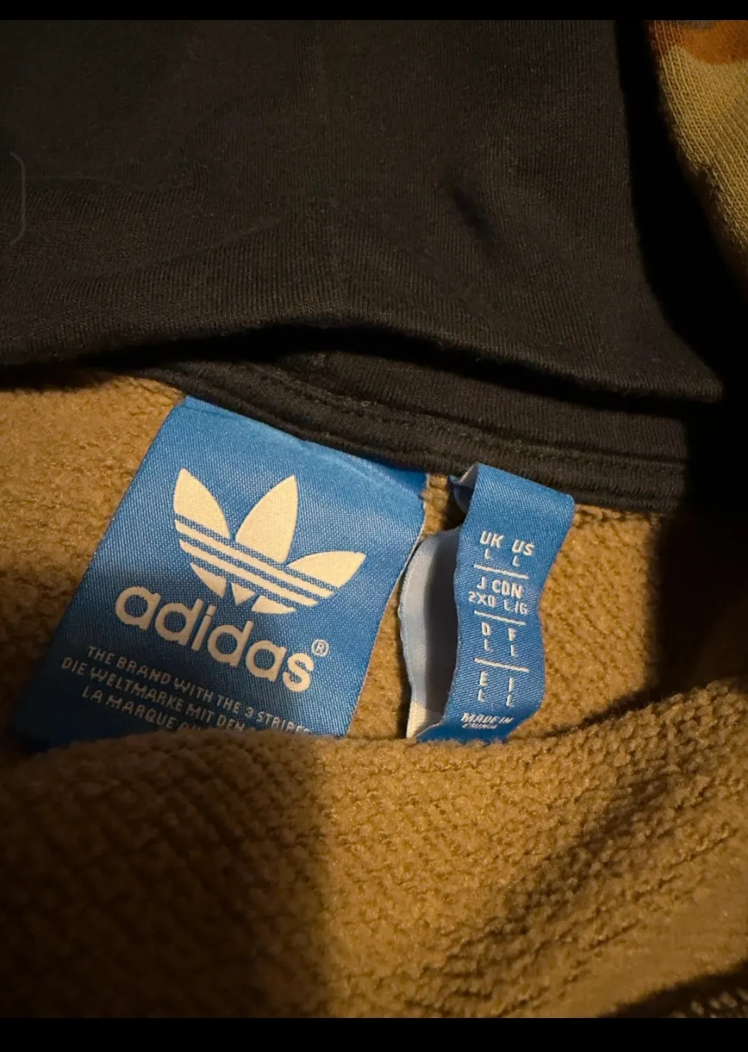 Adidas veste camouflage kaki orange 4