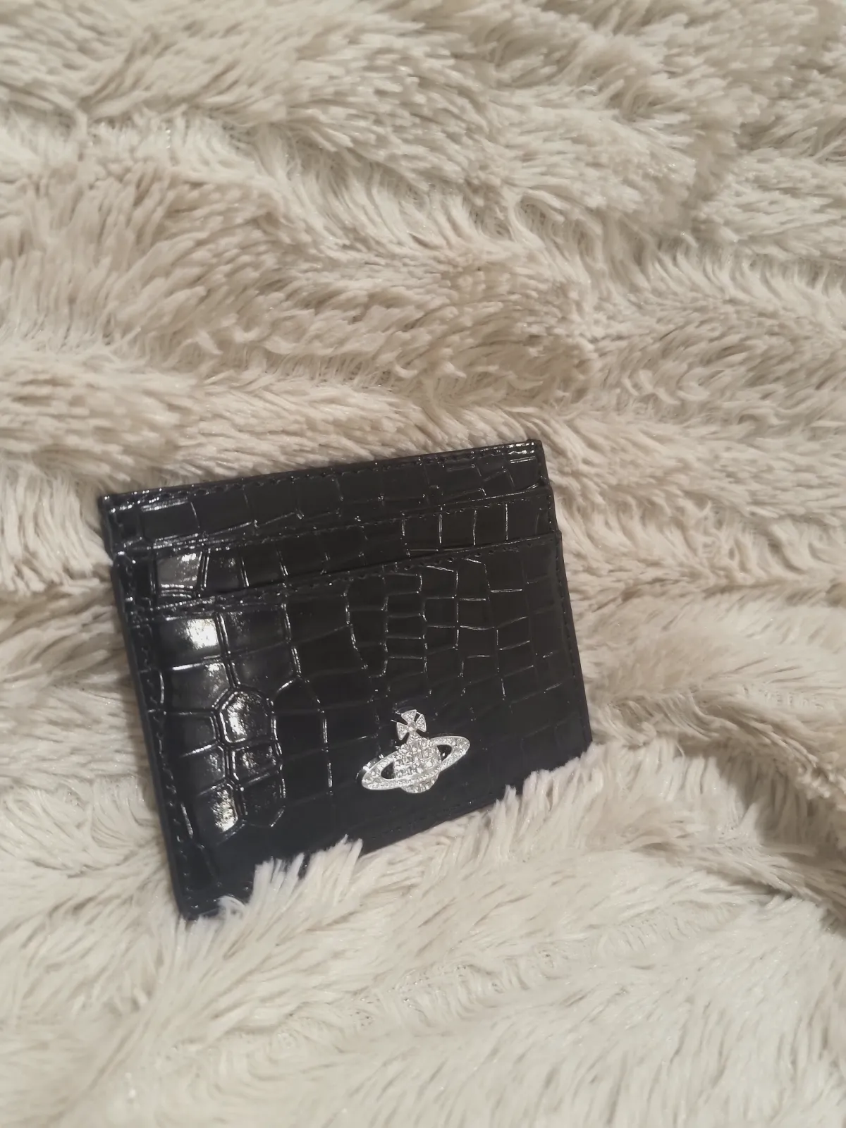 Porte-cartes Vivienne Westwood effet crocodile noir – Vivienne Westwood – taille Taille unique 2