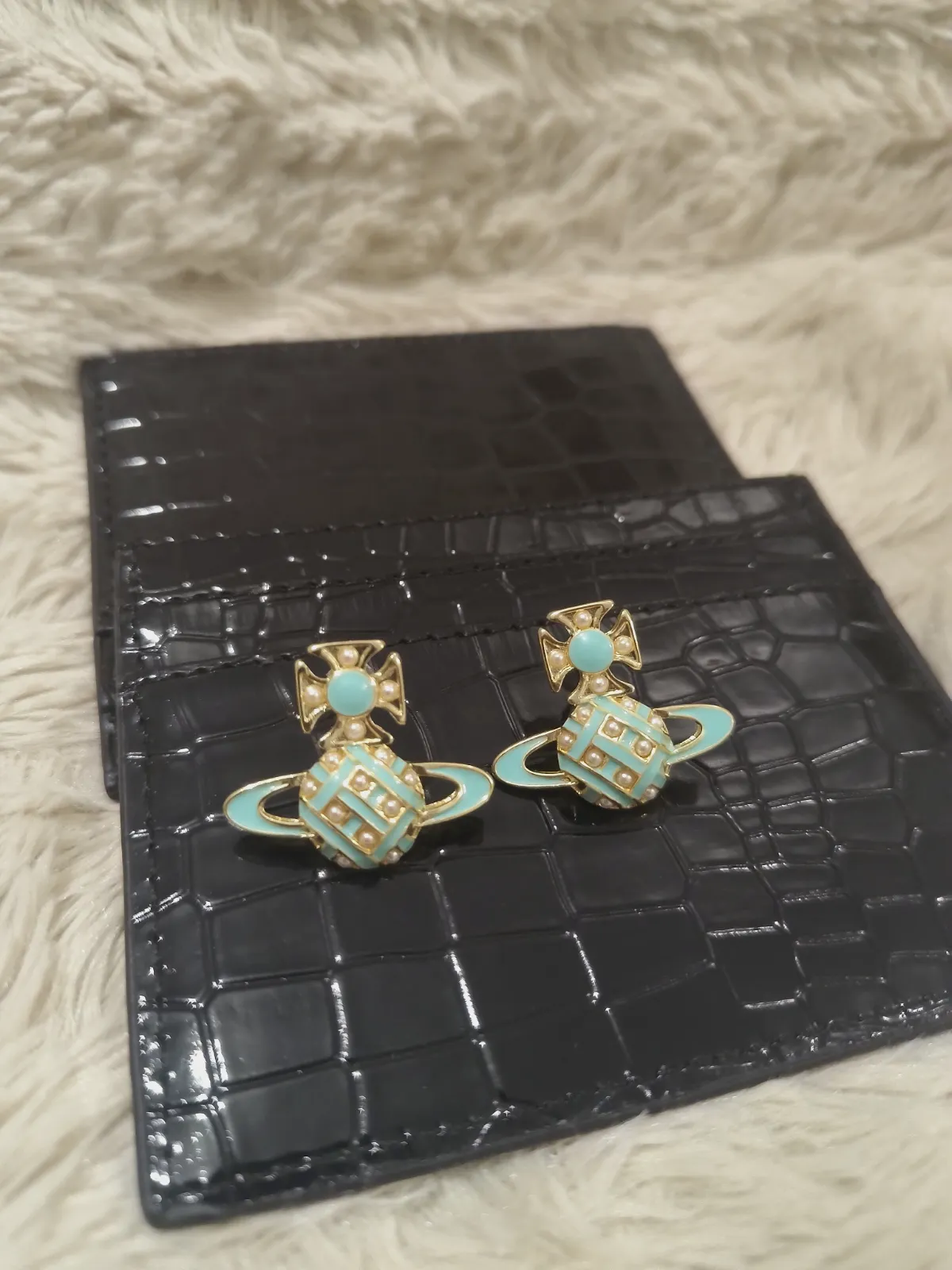 Boucles d'oreilles Vivienne Westwood globe turquoise – Vivienne Westwood – taille Taille unique 4