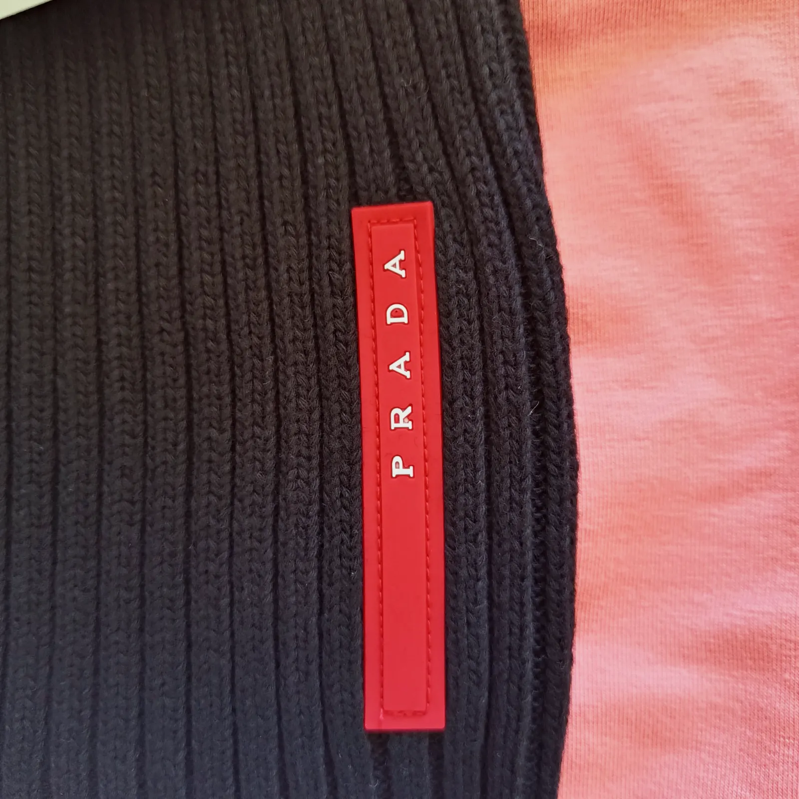 Bonnet en maille côtelée Prada noir – Prada 2