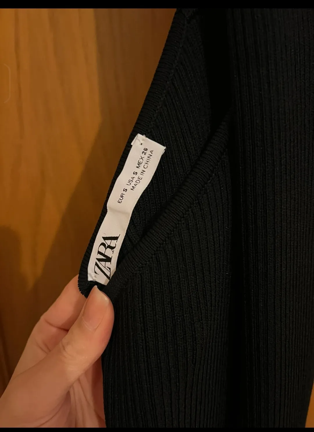 Robe longue noire élégante Zara 6