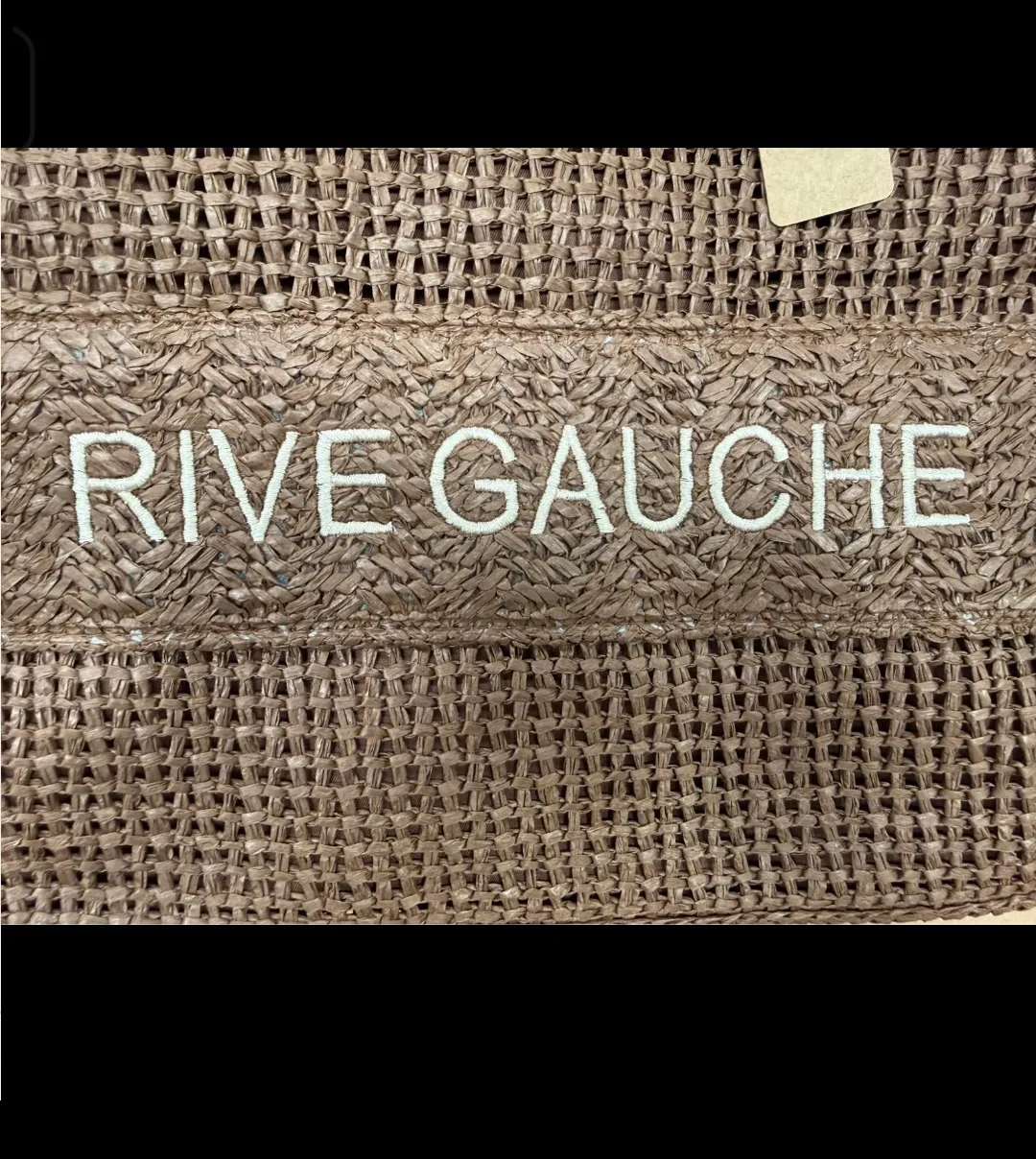Sac Rive Gauche anses bambou taupe 2