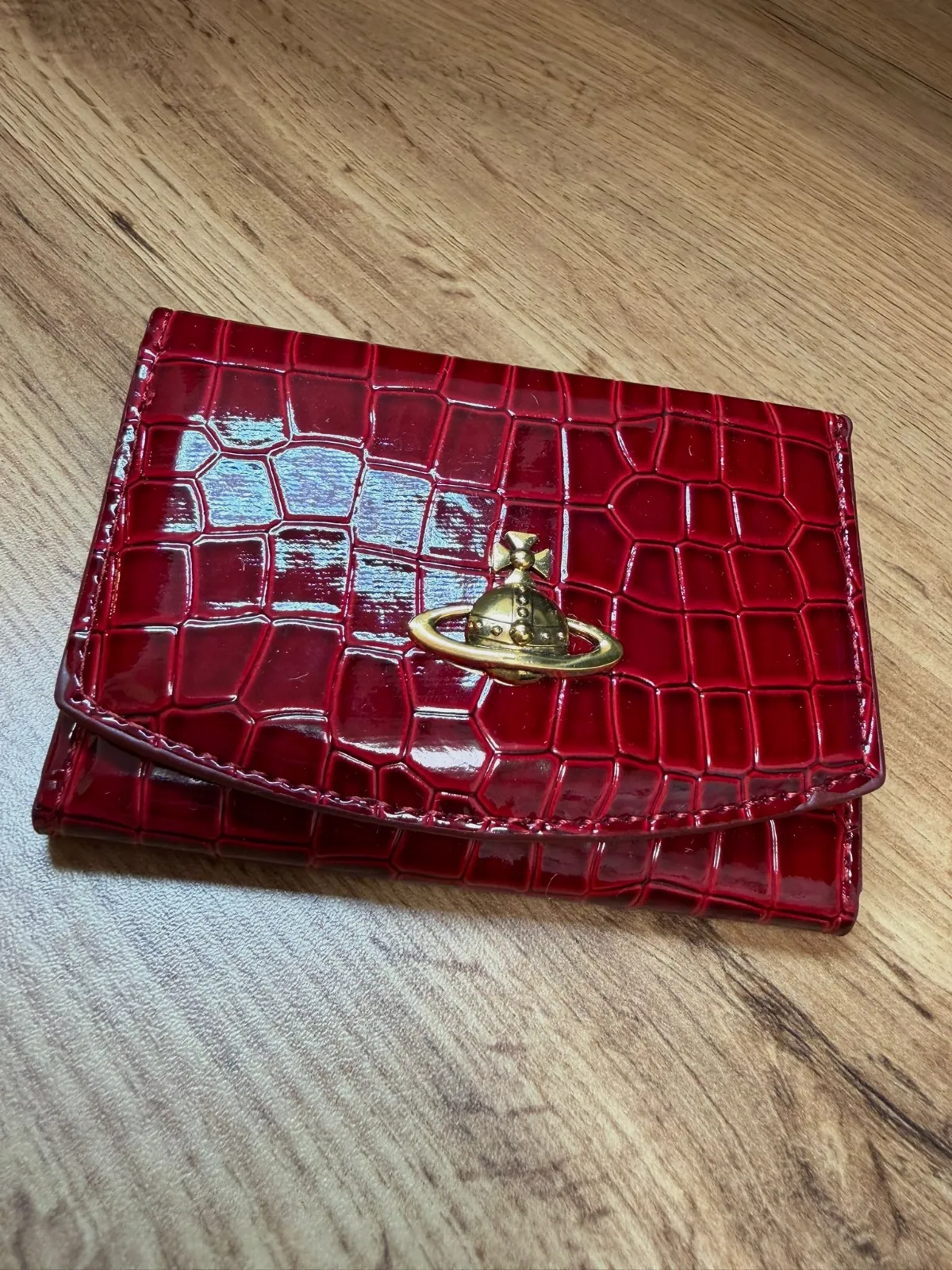 Portefeuille Vivienne Westwood en cuir verni rouge – Vivienne Westwood – taille Taille unique 3